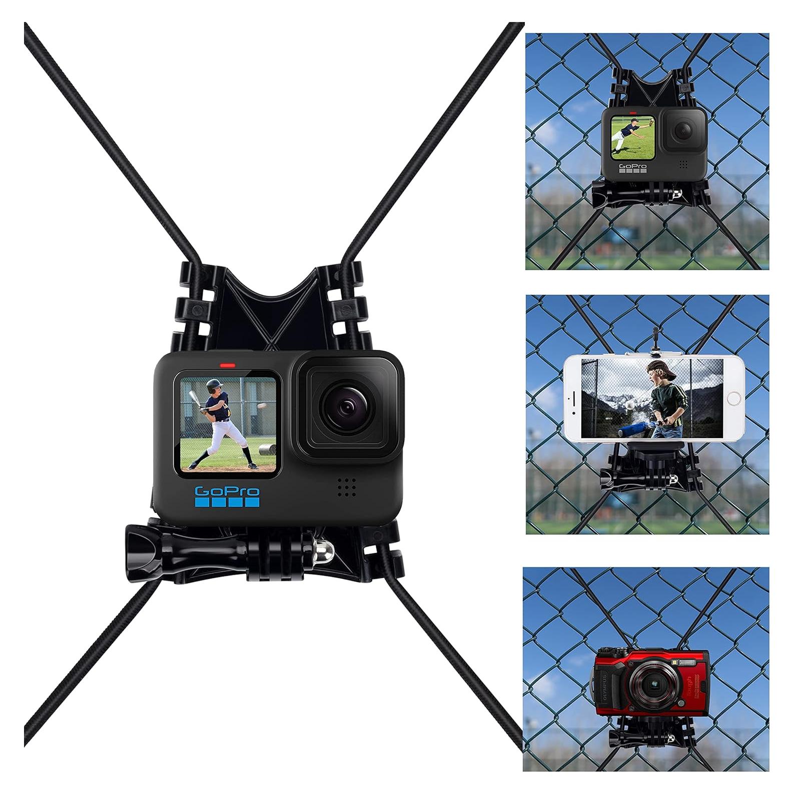 Soporte Suptig para Cerca y Poste - Compatible con GoPro y Teléfonos