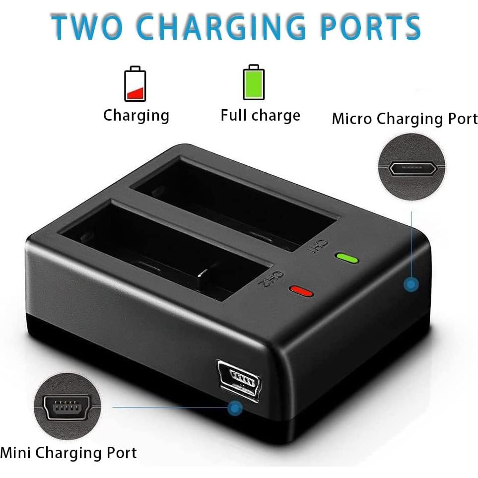 Kit de Baterías Recargables VVHOOY 3x1050mAh con Cargador USB