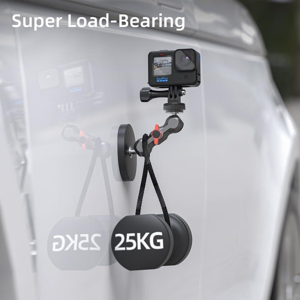 Soporte de cámara magnético SKEZN con 2 cabezales de bola