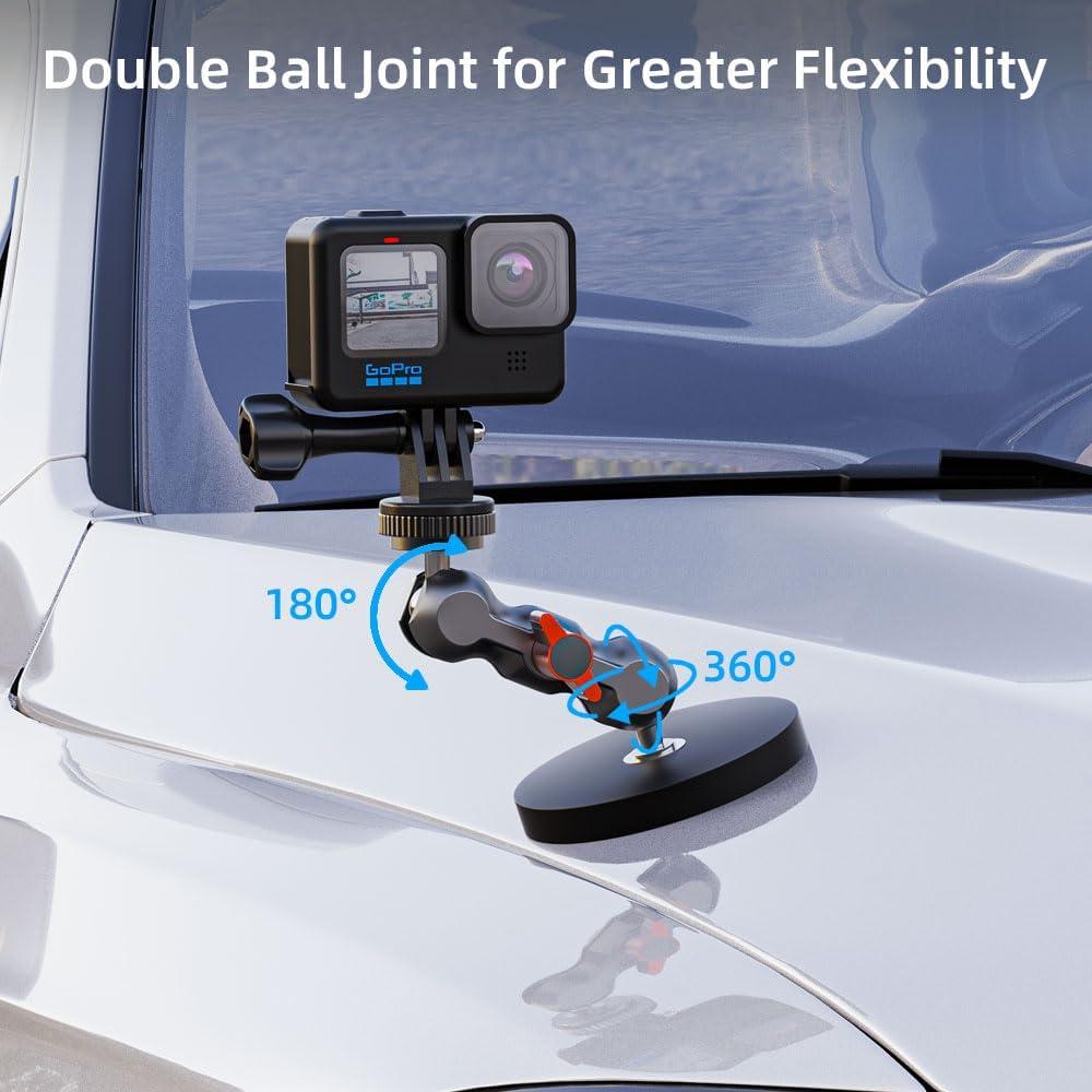 Soporte de cámara magnético SKEZN con 2 cabezales de bola