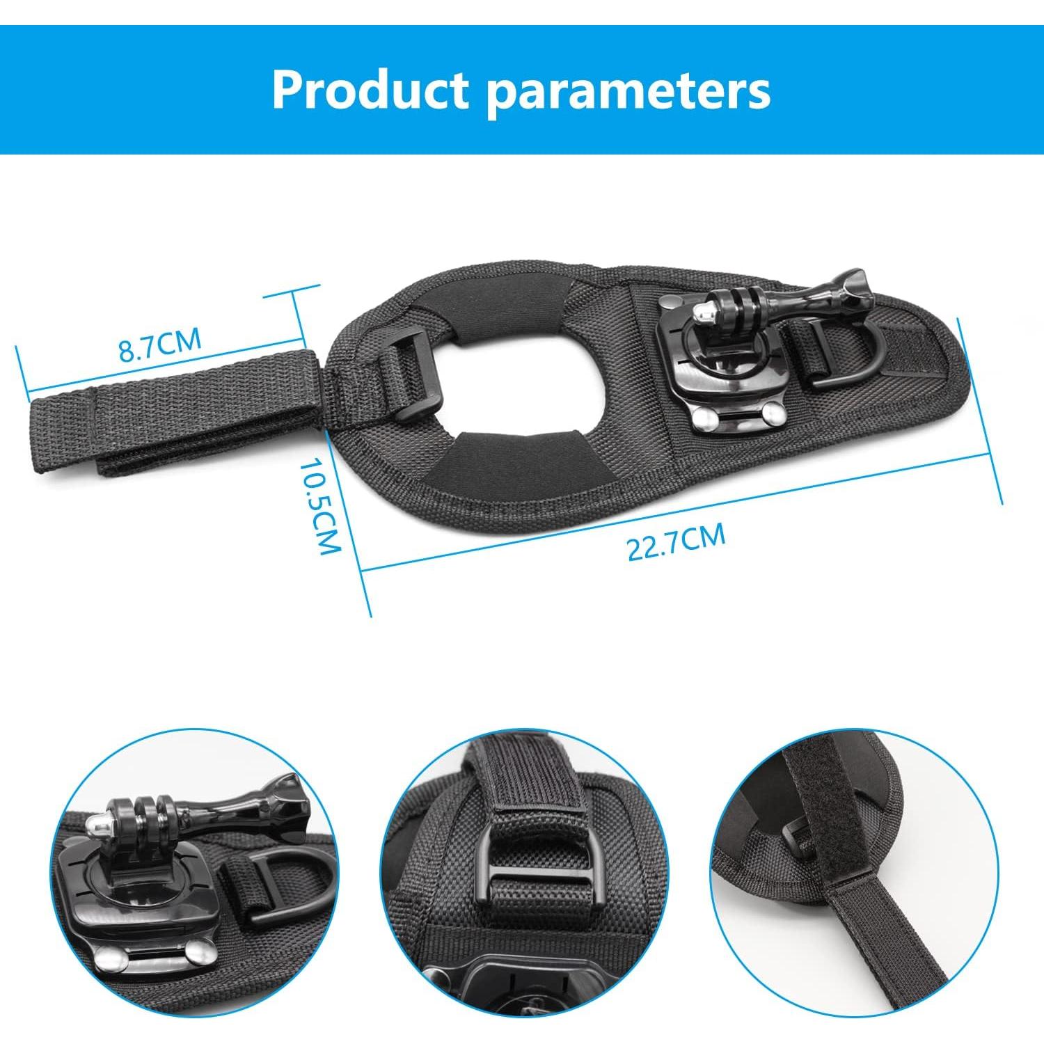 Soporte de mano giratorio 360° Haoyou para cámaras de acción