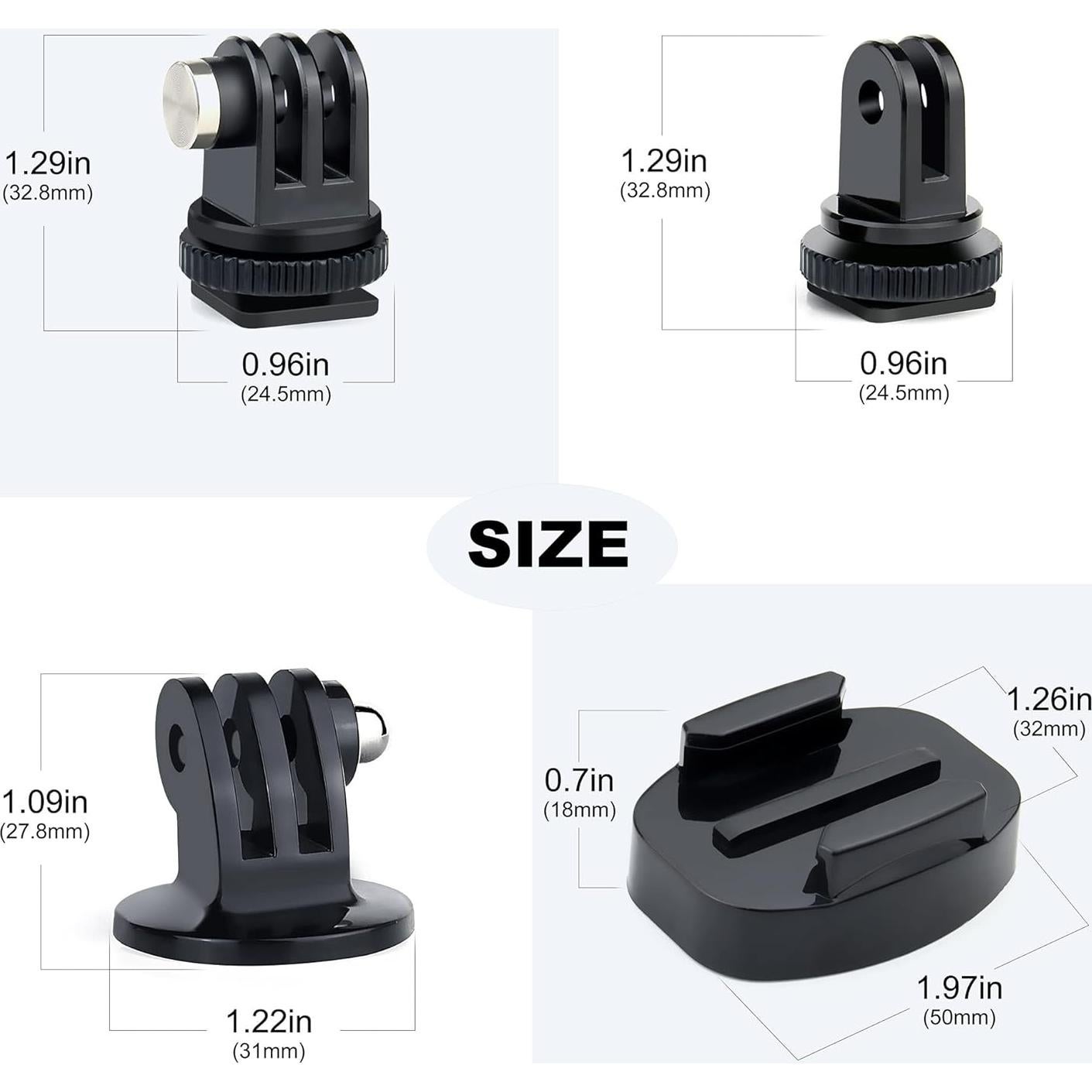 Adaptador de Montaje de Trípode YALLSAME para GoPro y Cámaras de Acción