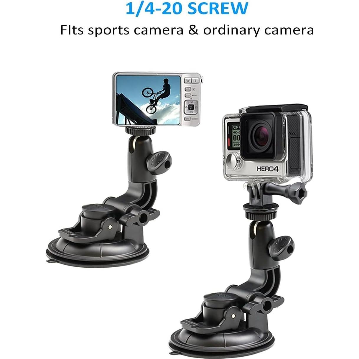 Soporte de cámara de ventosa EXSHOW para GoPro y SJCAM