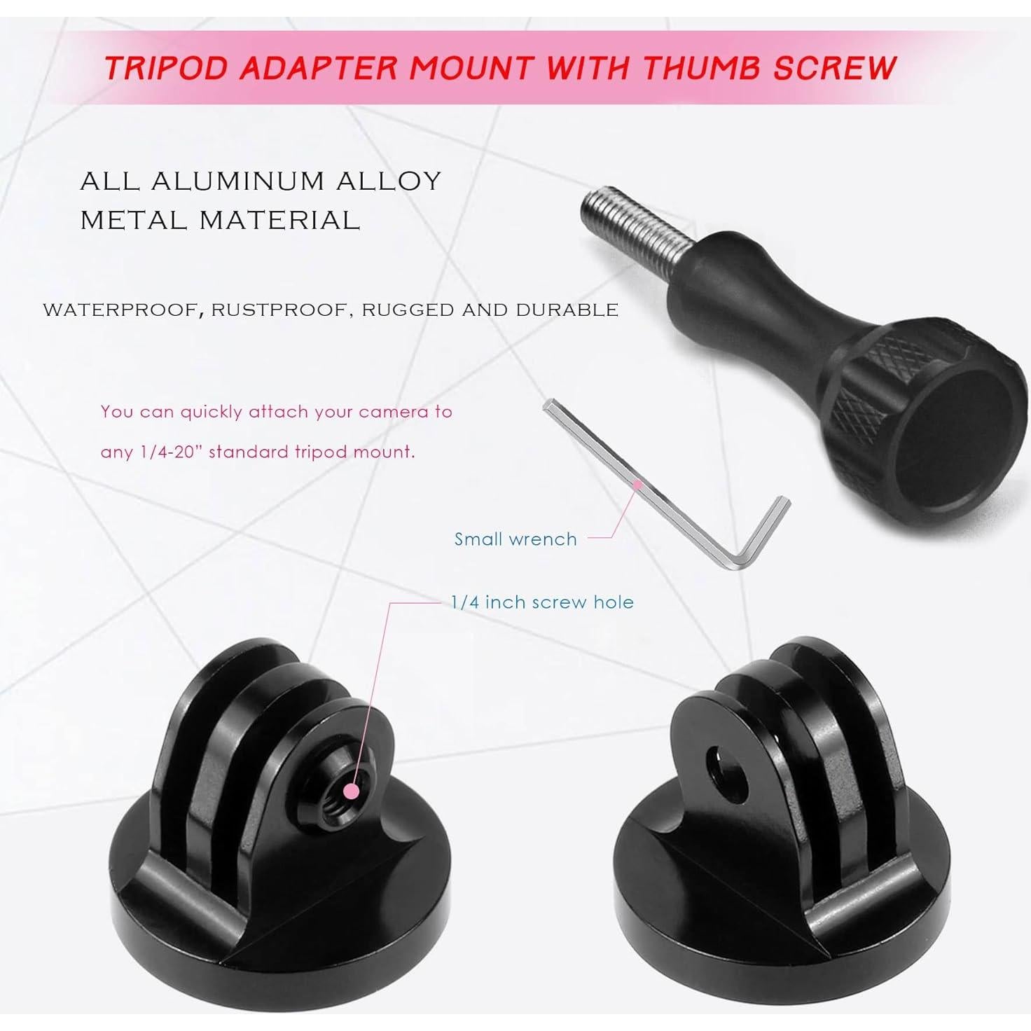 Adaptador de Montaje de Trípode de Aluminio Liveda para GoPro