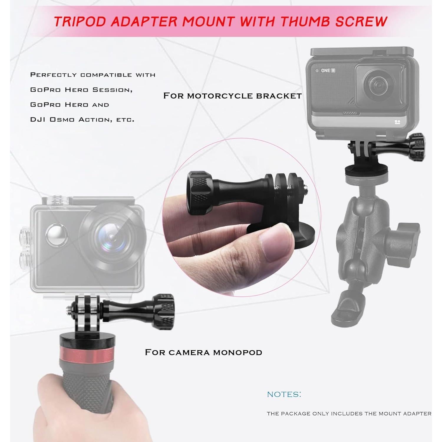 Adaptador de Montaje de Trípode de Aluminio Liveda para GoPro