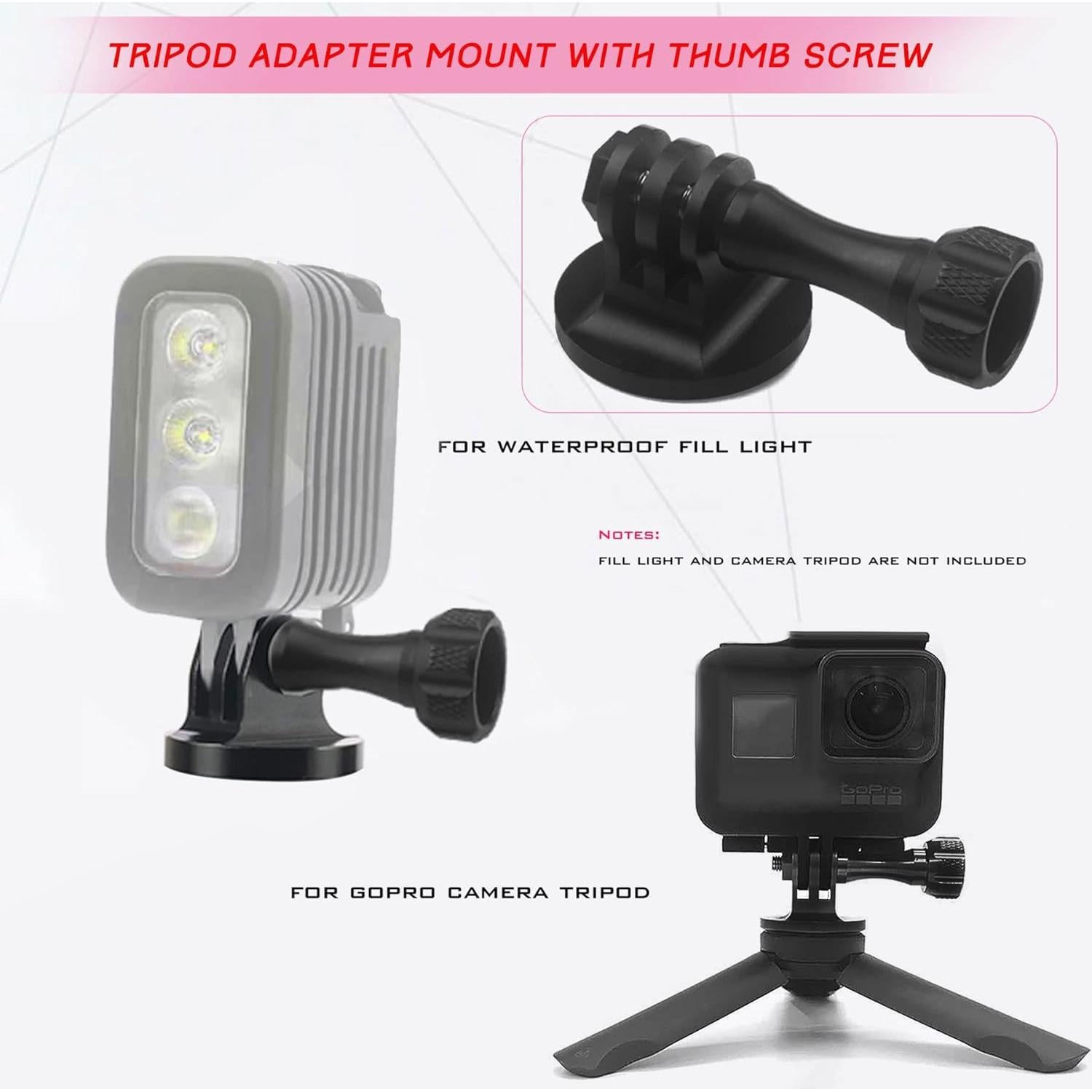 Adaptador de Montaje de Trípode de Aluminio Liveda para GoPro