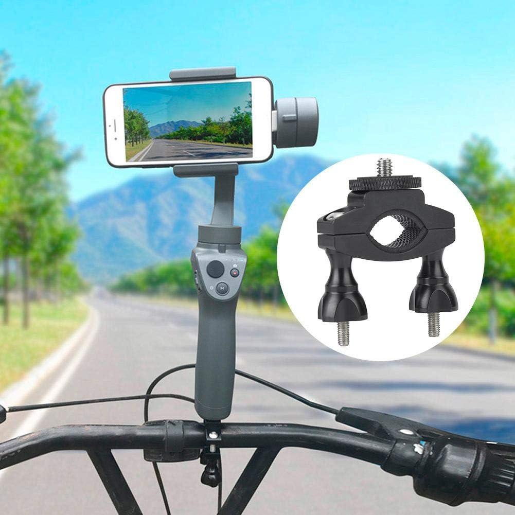 Bicycle Camera Bracket, Aluminium Alloy 1/4" Screw Bicycle Bike Mount, for DJI OSMO Action, for Gopro 7 6 5 4, for SJCAM, for XiaoYi Action Cameras, for Handlebars with Diameter of 1.3 3.2cm