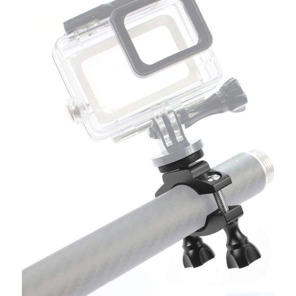 Bicycle Camera Bracket, Aluminium Alloy 1/4" Screw Bicycle Bike Mount, for DJI OSMO Action, for Gopro 7 6 5 4, for SJCAM, for XiaoYi Action Cameras, for Handlebars with Diameter of 1.3 3.2cm