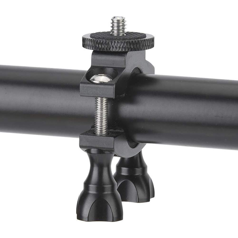 Bicycle Camera Bracket, Aluminium Alloy 1/4" Screw Bicycle Bike Mount, for DJI OSMO Action, for Gopro 7 6 5 4, for SJCAM, for XiaoYi Action Cameras, for Handlebars with Diameter of 1.3 3.2cm