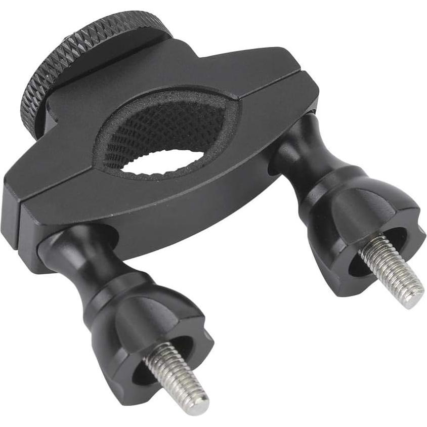 Bicycle Camera Bracket, Aluminium Alloy 1/4" Screw Bicycle Bike Mount, for DJI OSMO Action, for Gopro 7 6 5 4, for SJCAM, for XiaoYi Action Cameras, for Handlebars with Diameter of 1.3 3.2cm