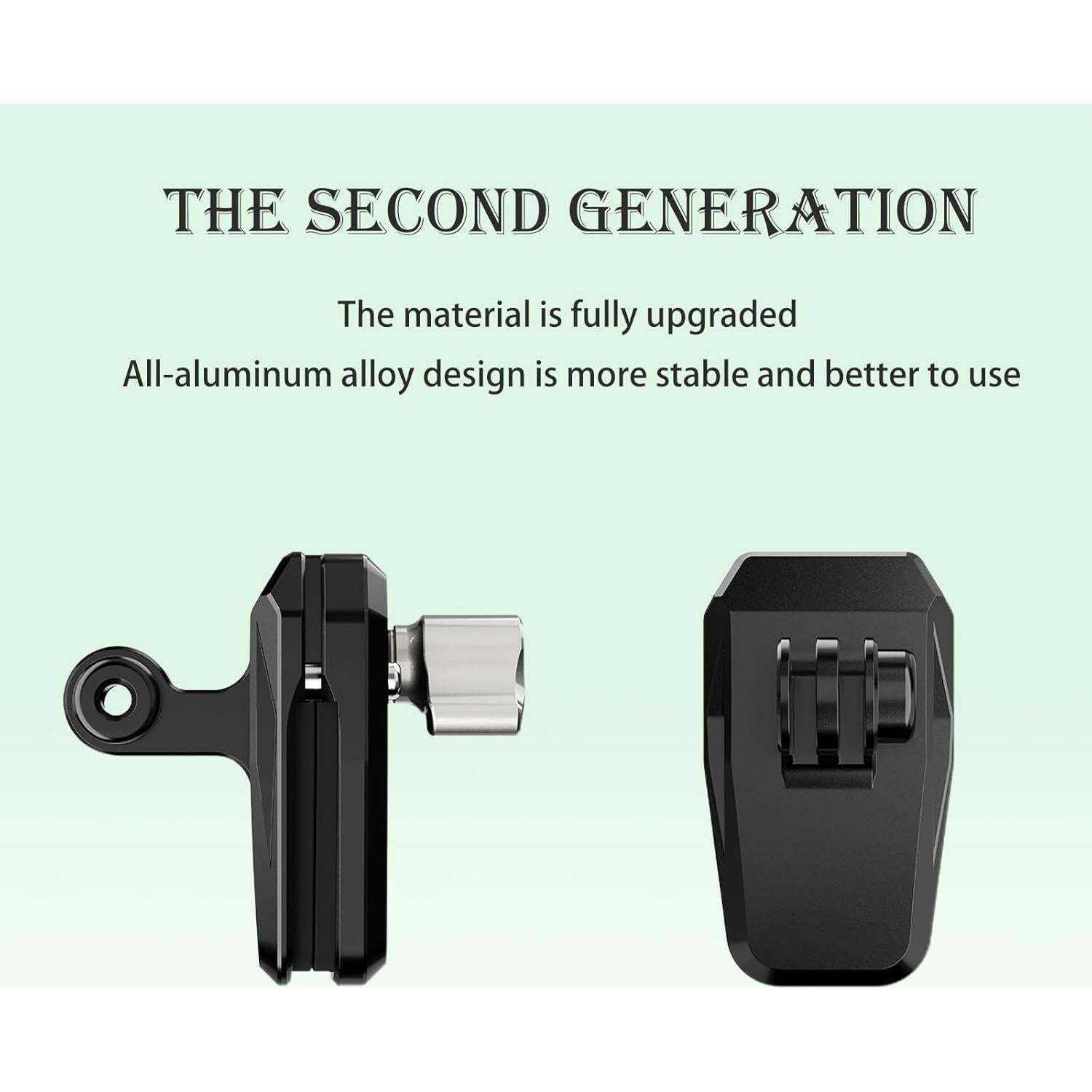 Soporte de Clip para Parabrisas de Motocicleta Elecphbo - Compatible con GoPro Hero 13/12/11/10/9/8 y Otras Cámaras