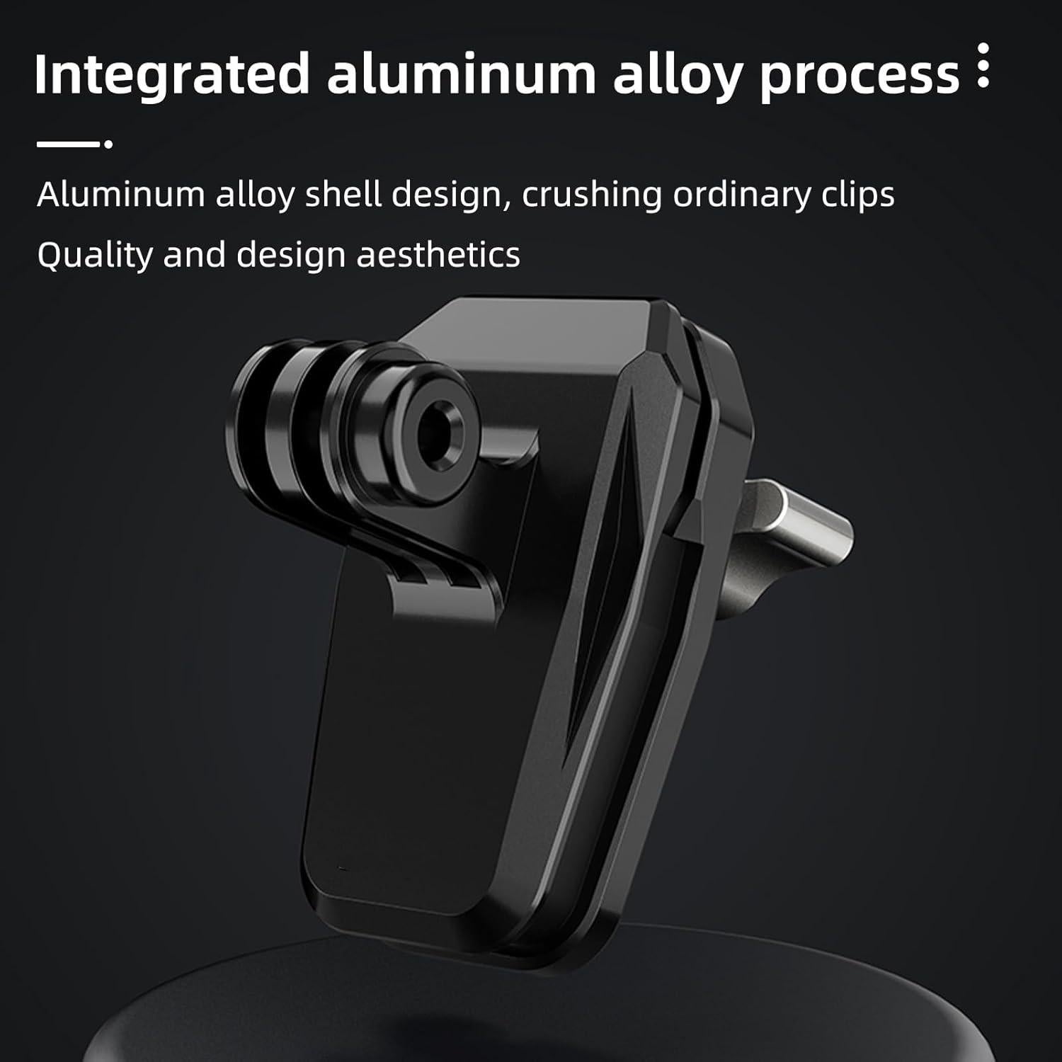 Soporte de Clip para Parabrisas de Motocicleta Elecphbo - Compatible con GoPro Hero 13/12/11/10/9/8 y Otras Cámaras