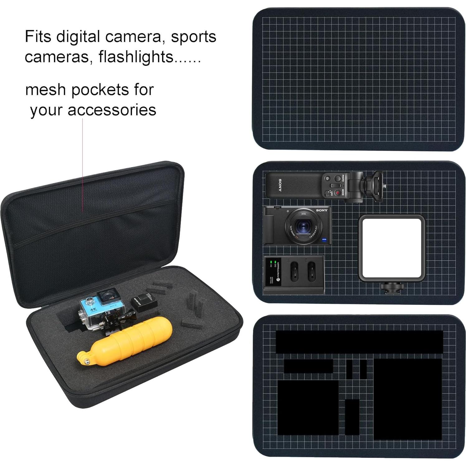 Funda Grande Personalizable con Espuma para Cámara Bestshoot