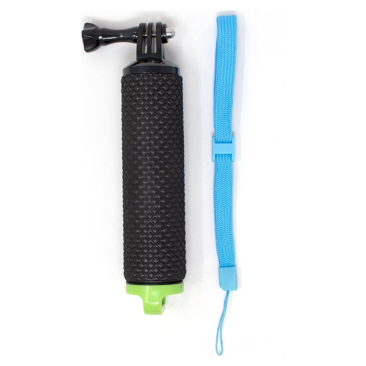 Floating Hand Grip for GoPro – Waterproof Bobber Handle with Strap & Screw – Compatible with GoPro Hero 11/10/9/8/7/6/5/4/3+/3, SJCAM, Yi, Eken 4K Action Cameras (Green)