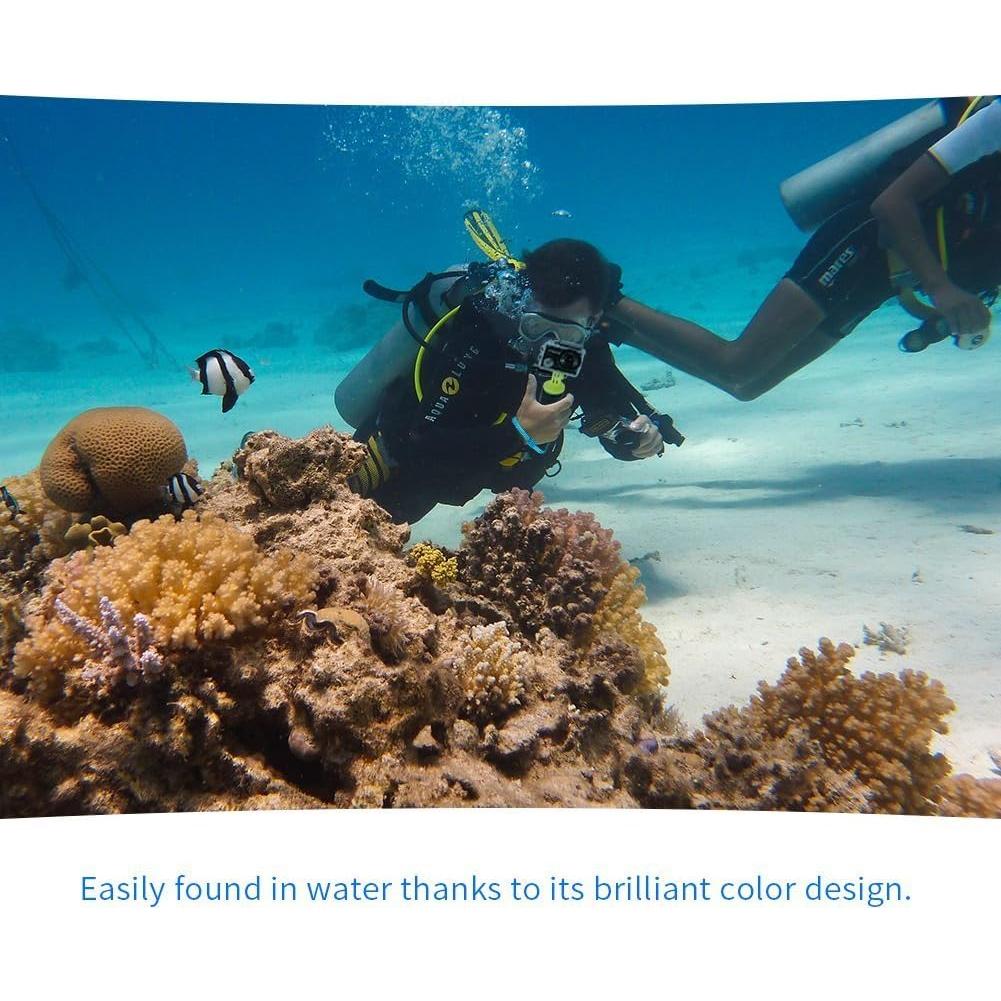 Floating Hand Grip for GoPro – Waterproof Bobber Handle with Strap & Screw – Compatible with GoPro Hero 11/10/9/8/7/6/5/4/3+/3, SJCAM, Yi, Eken 4K Action Cameras (Green)