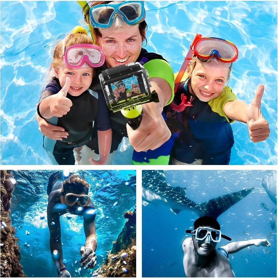 Floating Hand Grip for GoPro – Waterproof Bobber Handle with Strap & Screw – Compatible with GoPro Hero 11/10/9/8/7/6/5/4/3+/3, SJCAM, Yi, Eken 4K Action Cameras (Green)