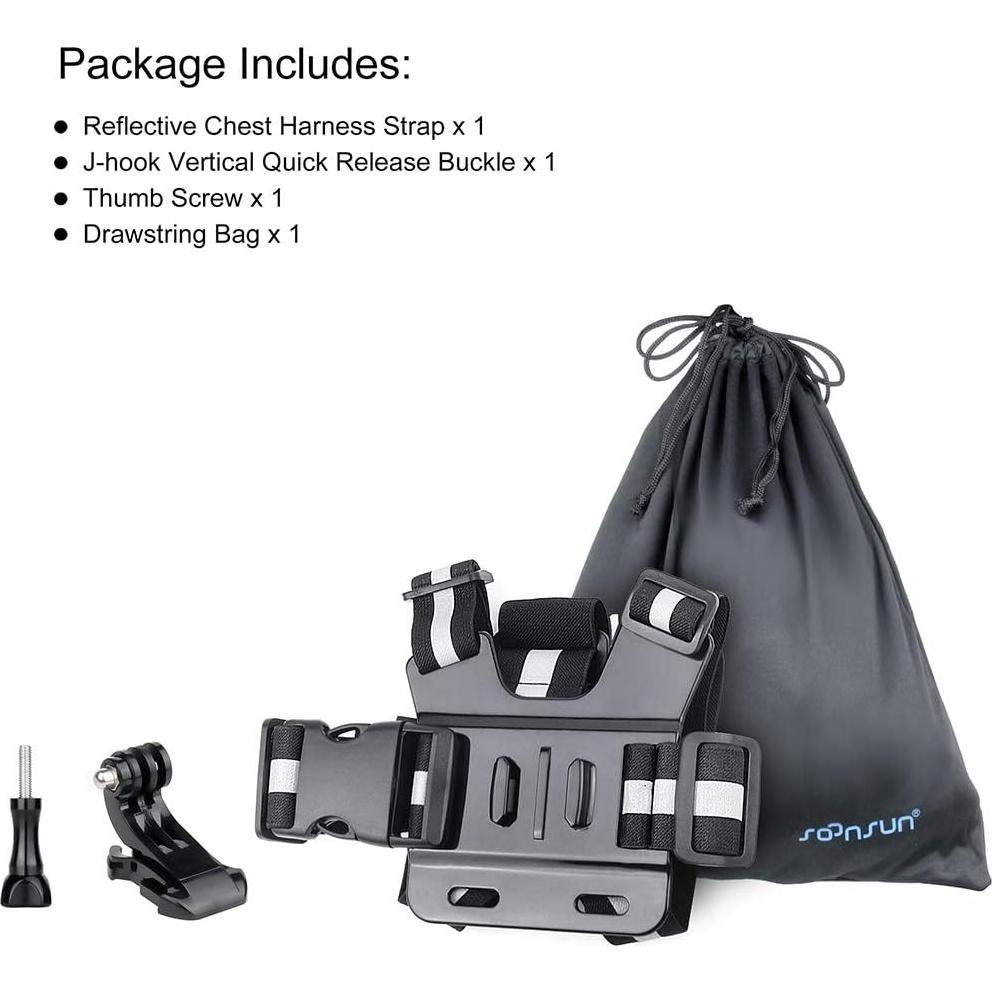 Arnés de Montaje en el Pecho SOONSUN para Cámaras de Acción
