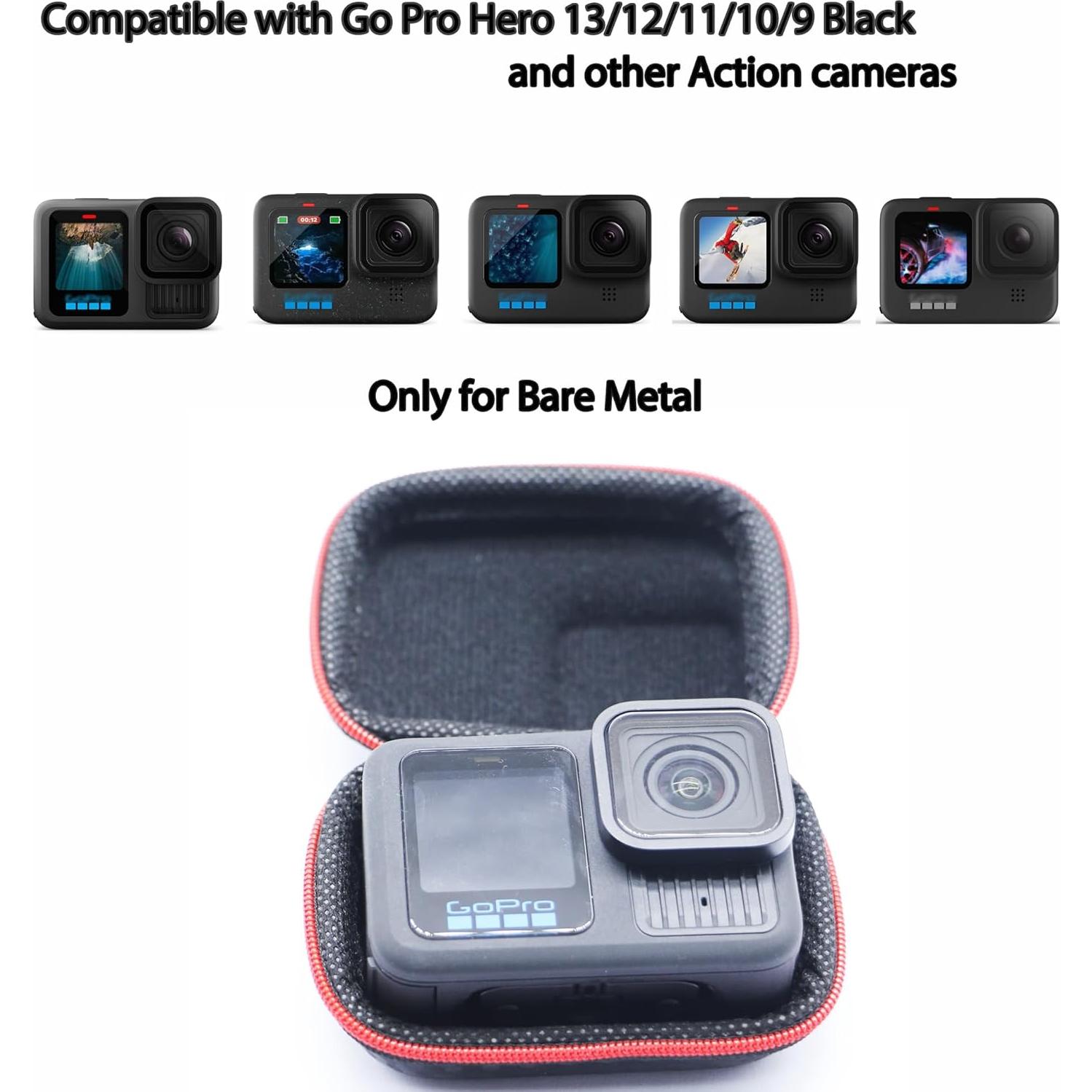 Funda de transporte PCTC para cámaras de acción GoPro y más