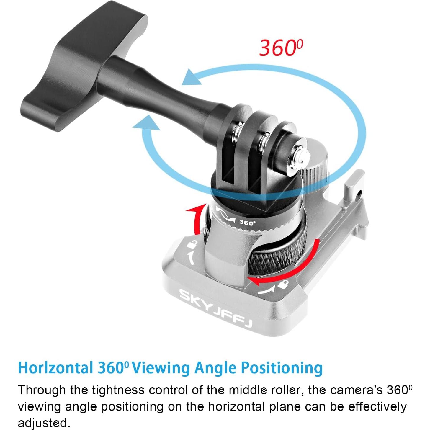 Clip de Montaje Rápido 360° para GoPro Hero 8/9/10/11/12