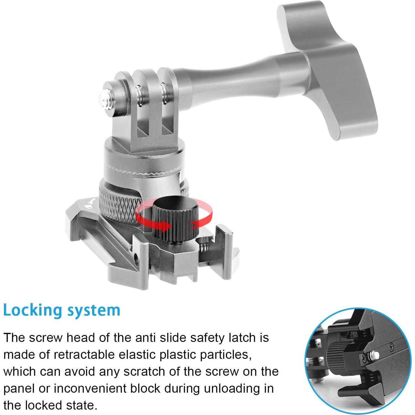 Clip de Montaje Rápido 360° para GoPro Hero 8/9/10/11/12