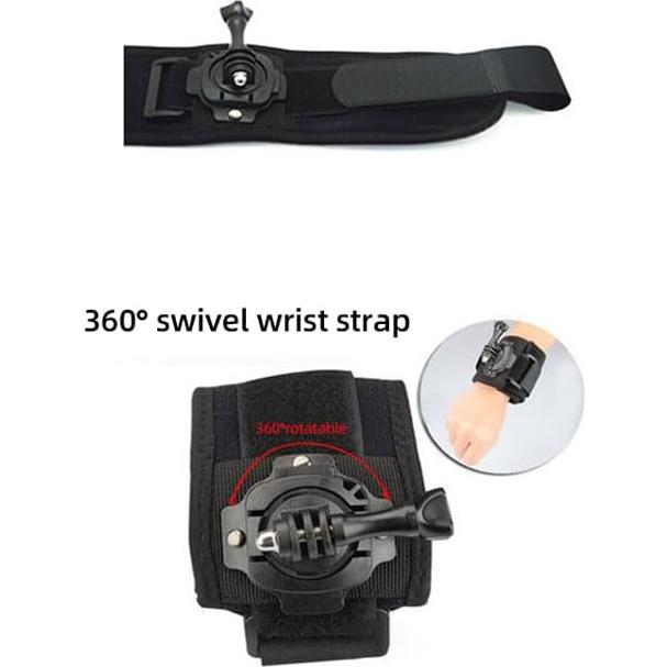 Correa de Muñeca Rotativa 360° REFLEX para Cámara de Acción