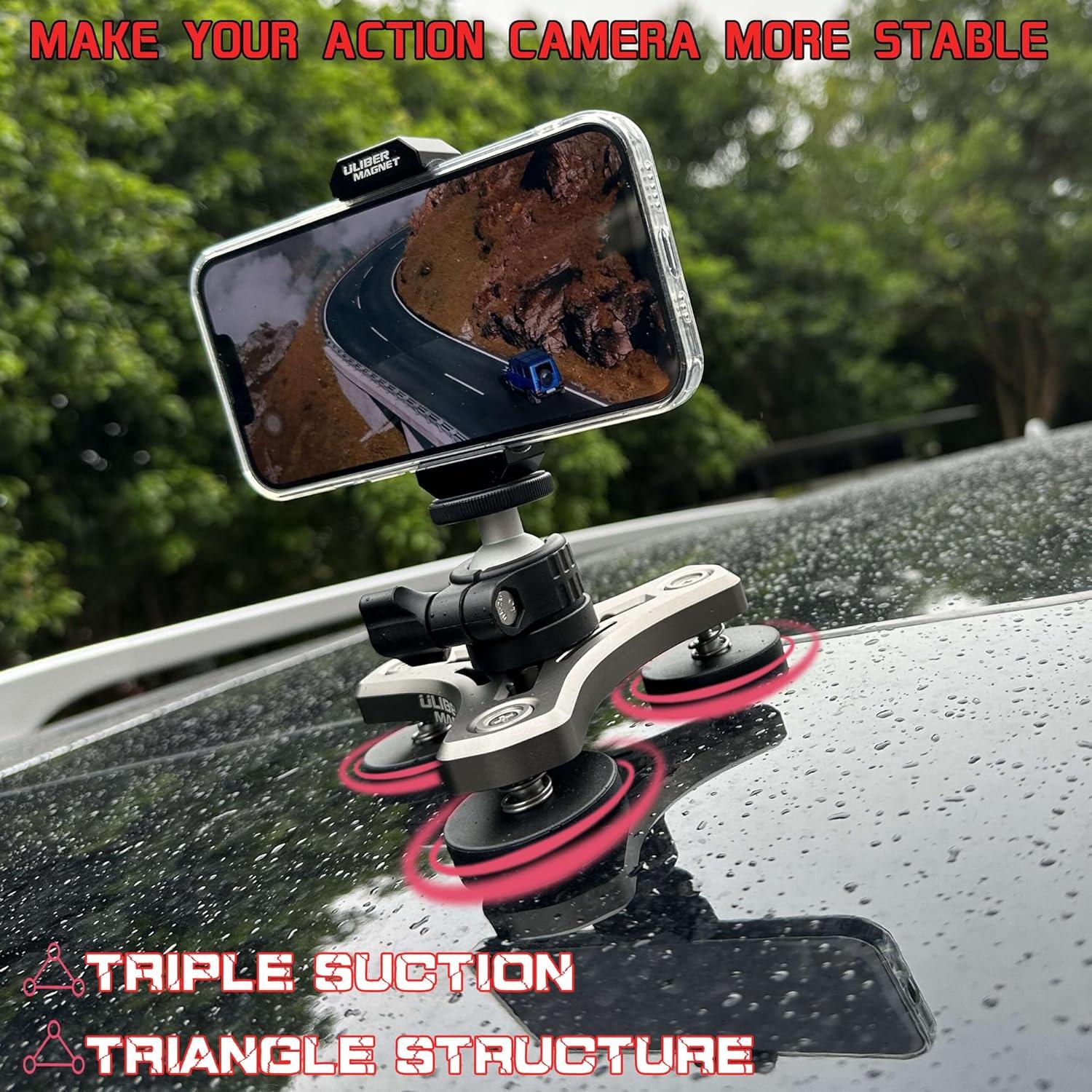 Soporte Magnético ULIBERMAGNET Triangular 100LB para Cámara
