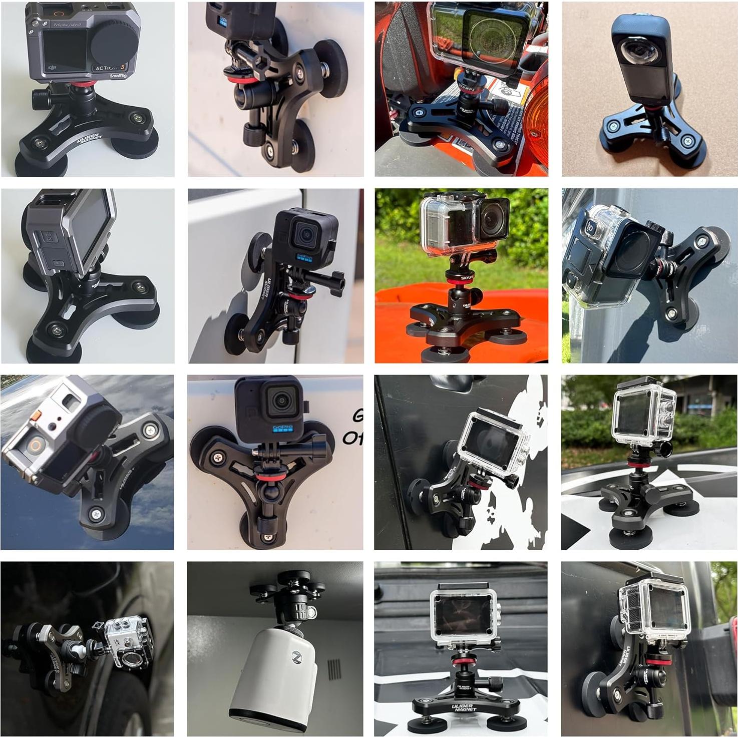 Soporte Magnético ULIBERMAGNET Triangular 100LB para Cámara