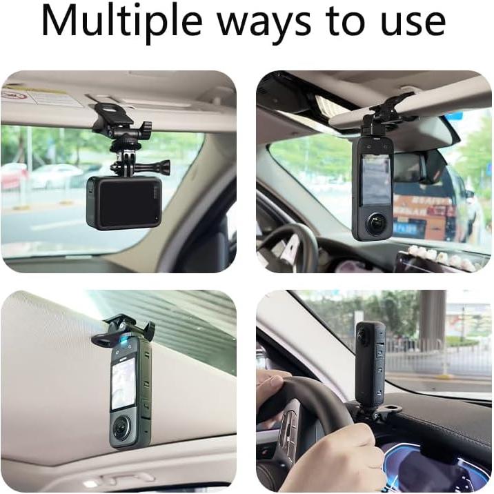 Clip de Montaje de Visera Solar Lupholue para Cámara de Acción