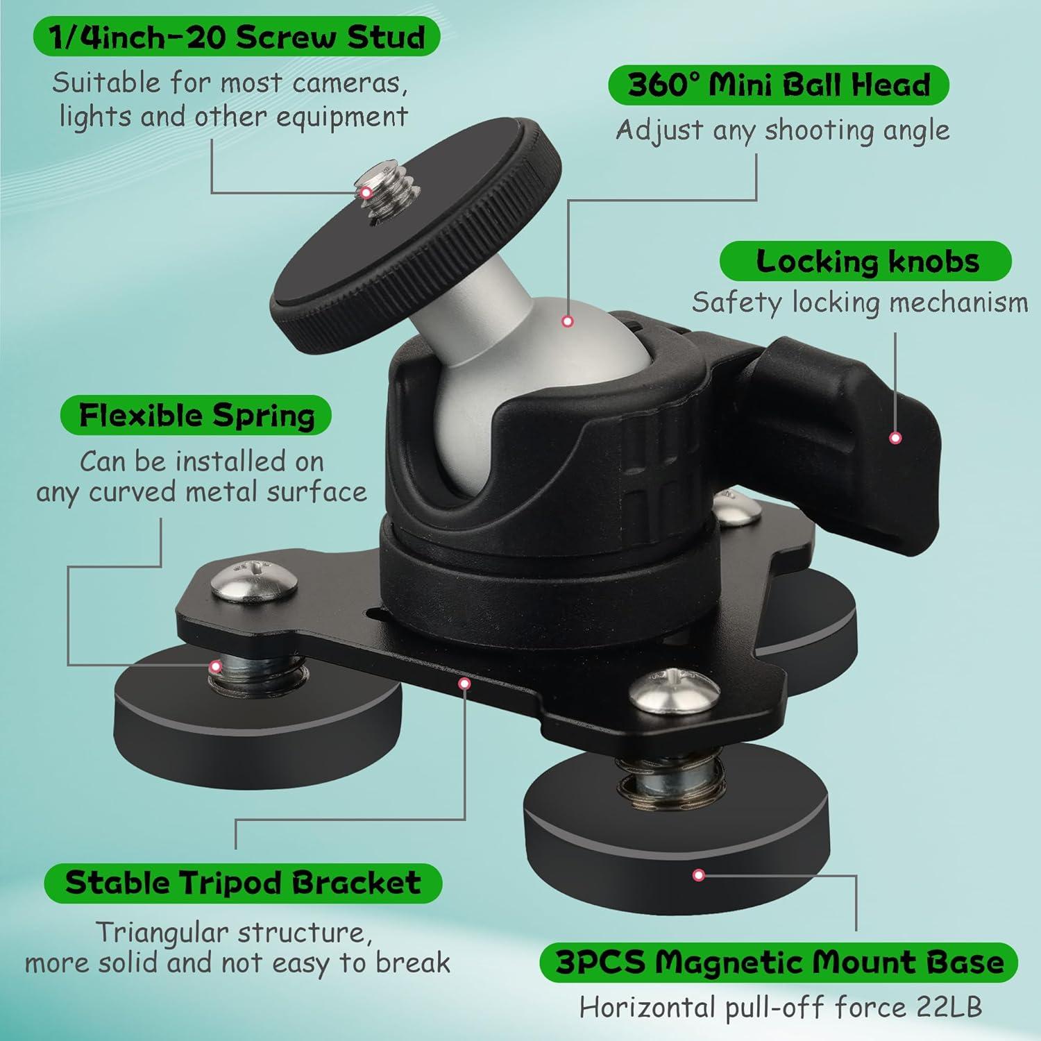 Soporte Magnético para Cámara ULIBERMAGNET 80LB Triangular