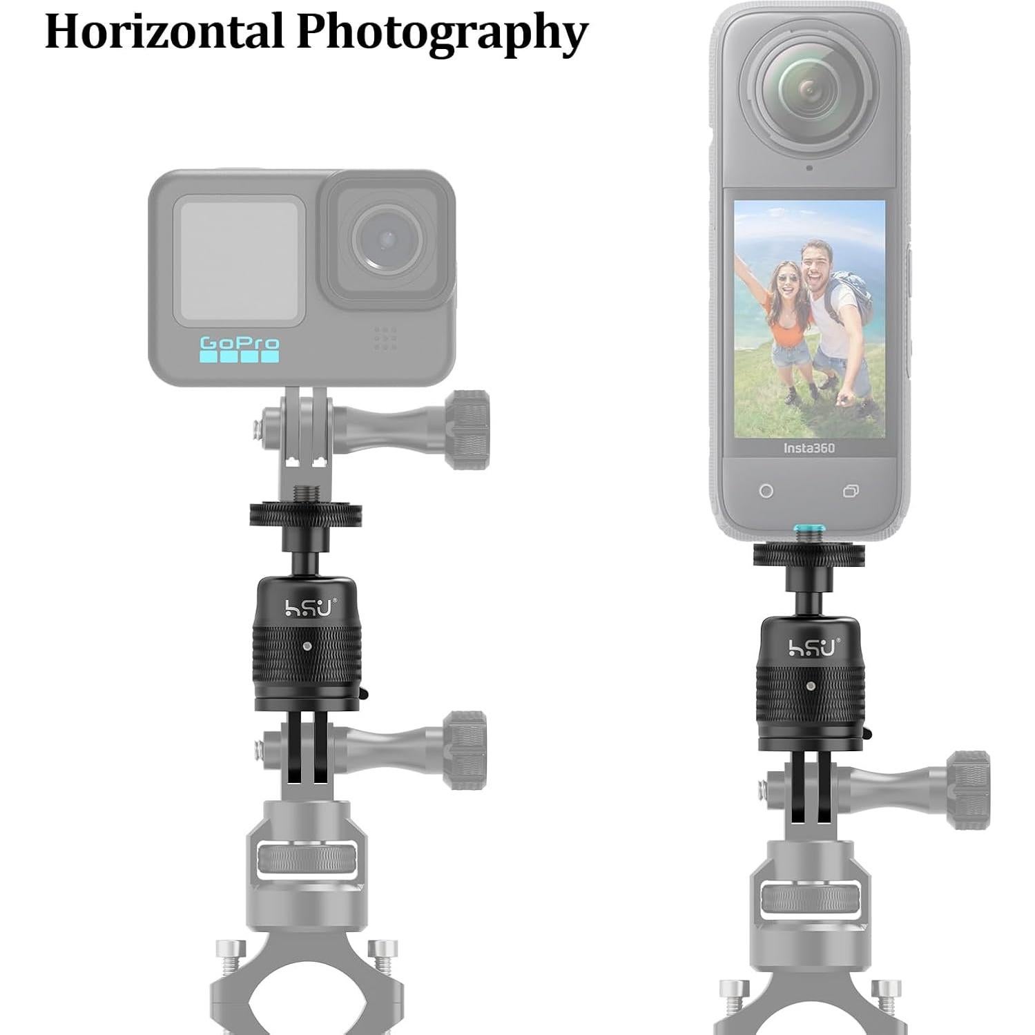 Soporte Vertical HSU para GoPro y Cámaras de Acción, 90 Grados