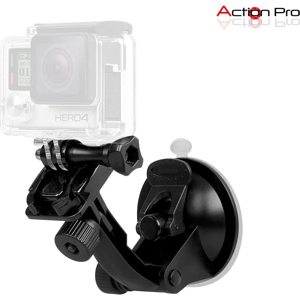 Soporte de Ventosa para Parabrisas Action Pro - Compatible con GoPro y Cámaras de Acción