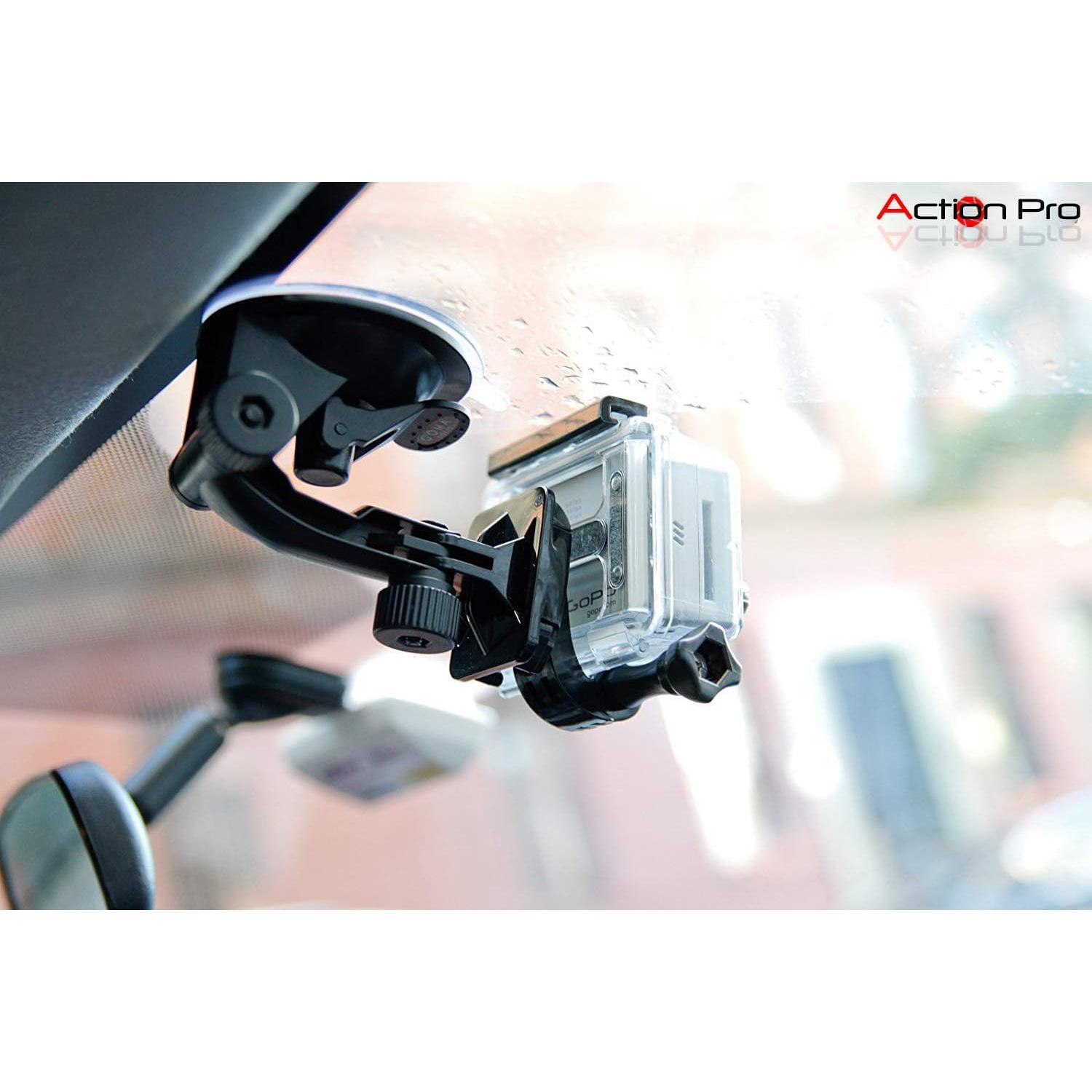 Soporte de Ventosa para Parabrisas Action Pro - Compatible con GoPro y Cámaras de Acción