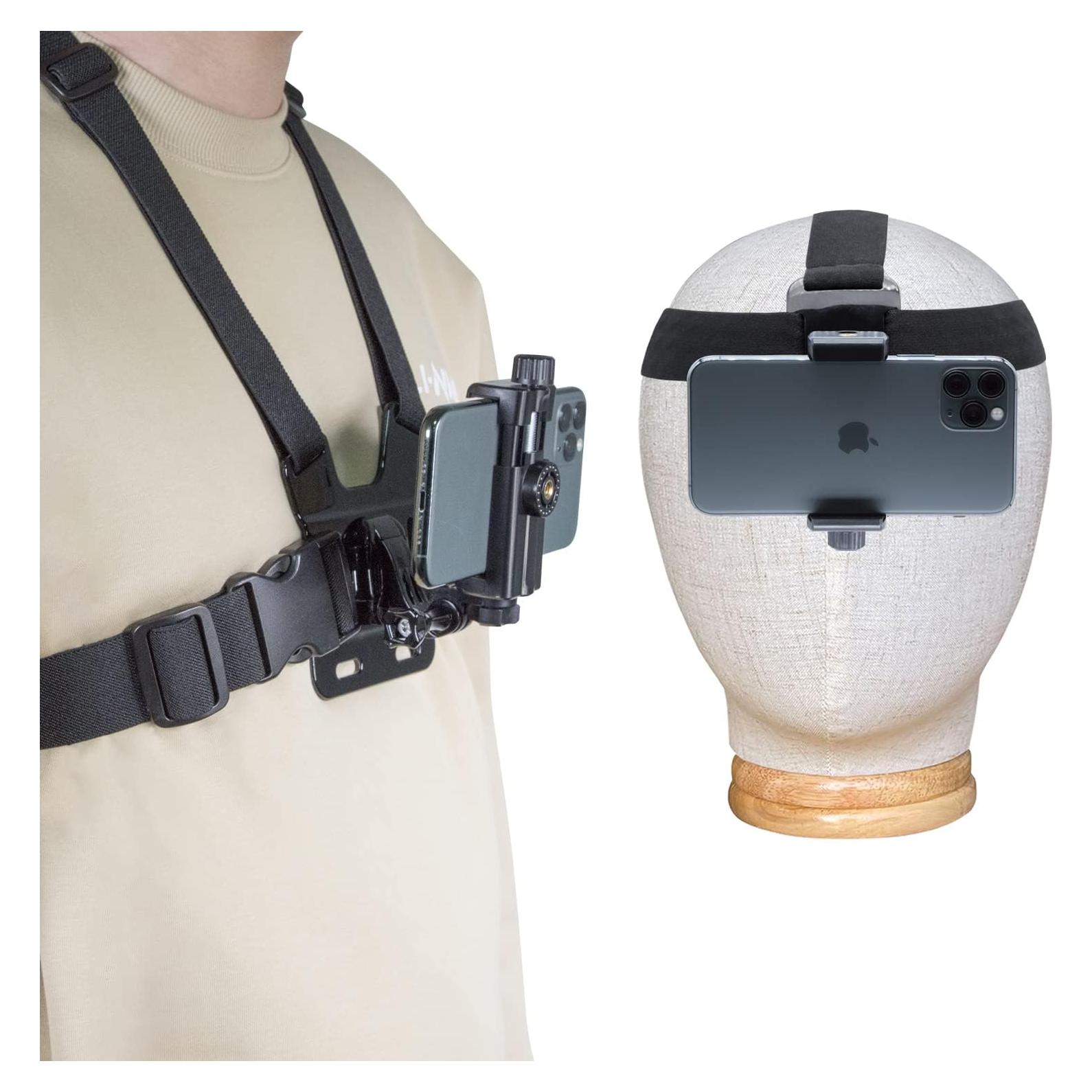 Soporte para Teléfono y Cámara Haoyou para Pecho y Cabeza
