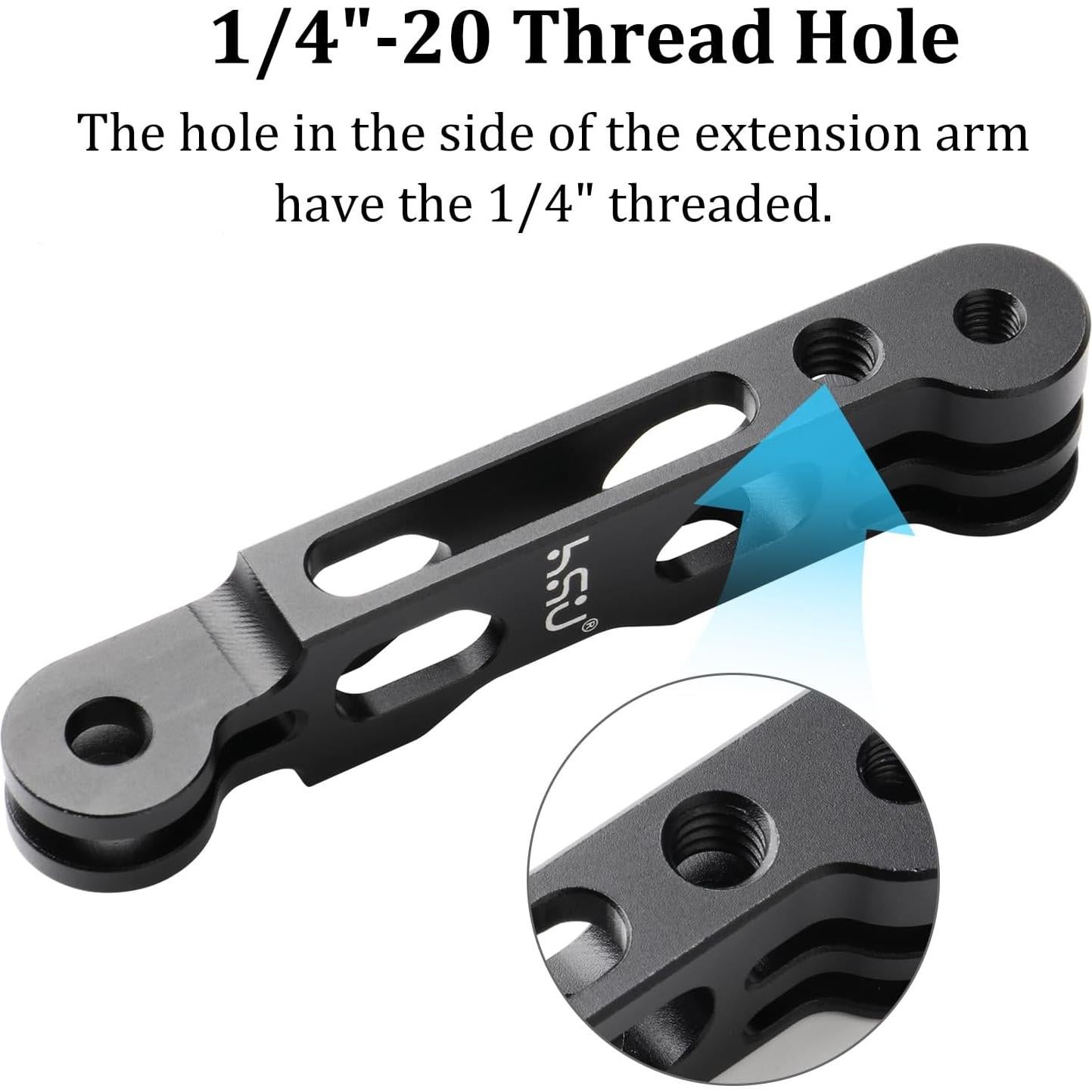 Brazo de Extensión HSU para GoPro - Soporte de Aluminio 18g