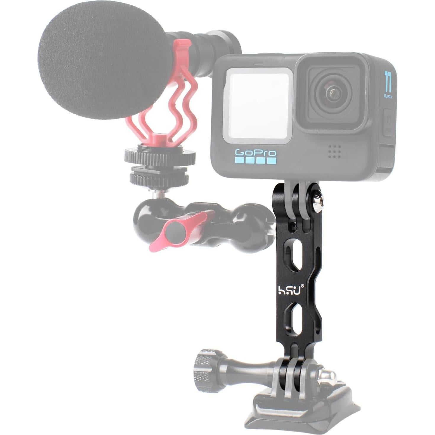 Brazo de Extensión HSU para GoPro - Soporte de Aluminio 18g