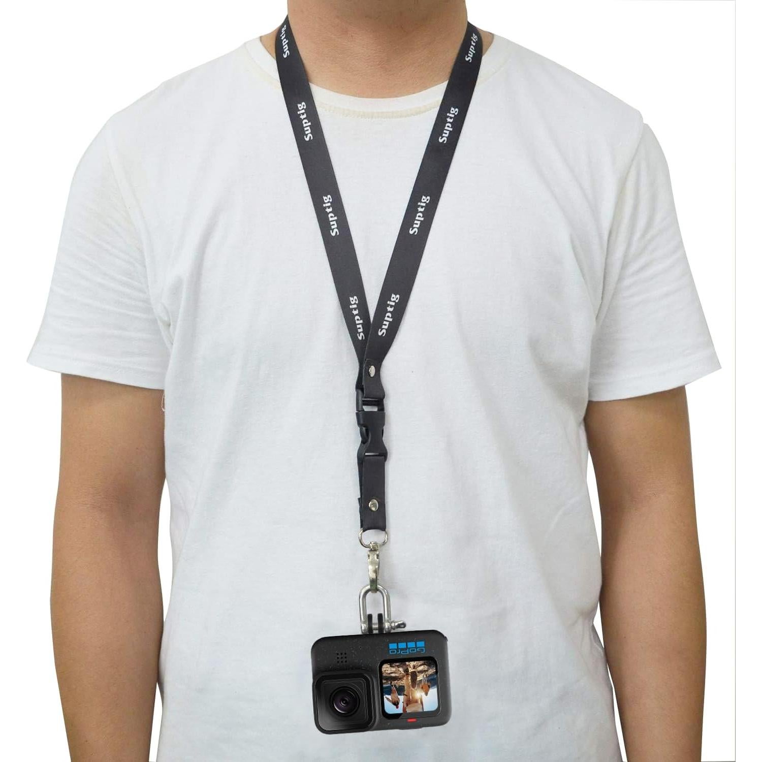 Cinta de Cuello Suptig para GoPro y Cámaras de Acción - 2 Unidades