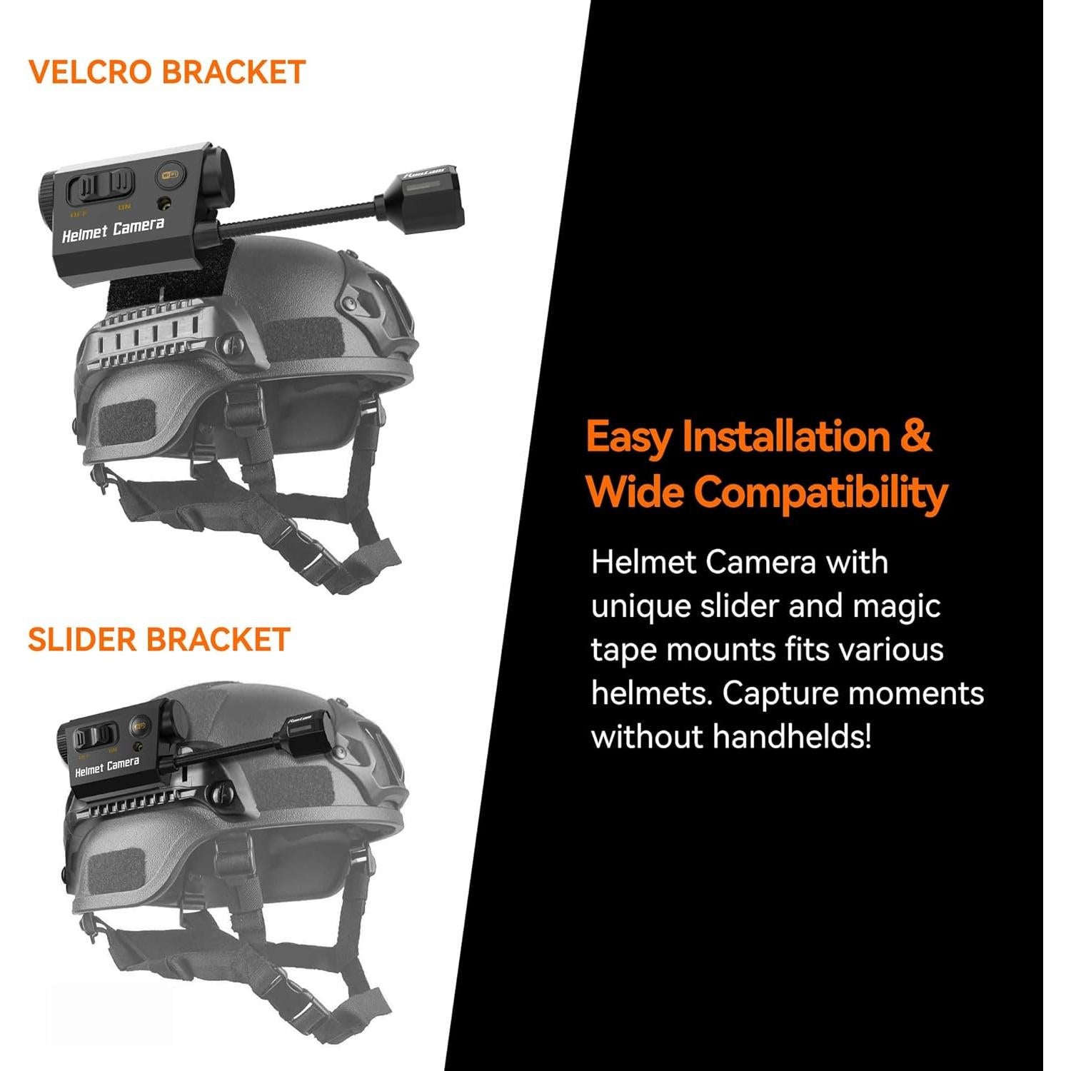 Cámara de casco RunCam HelmetCam 1080P con WiFi y 7h grabación