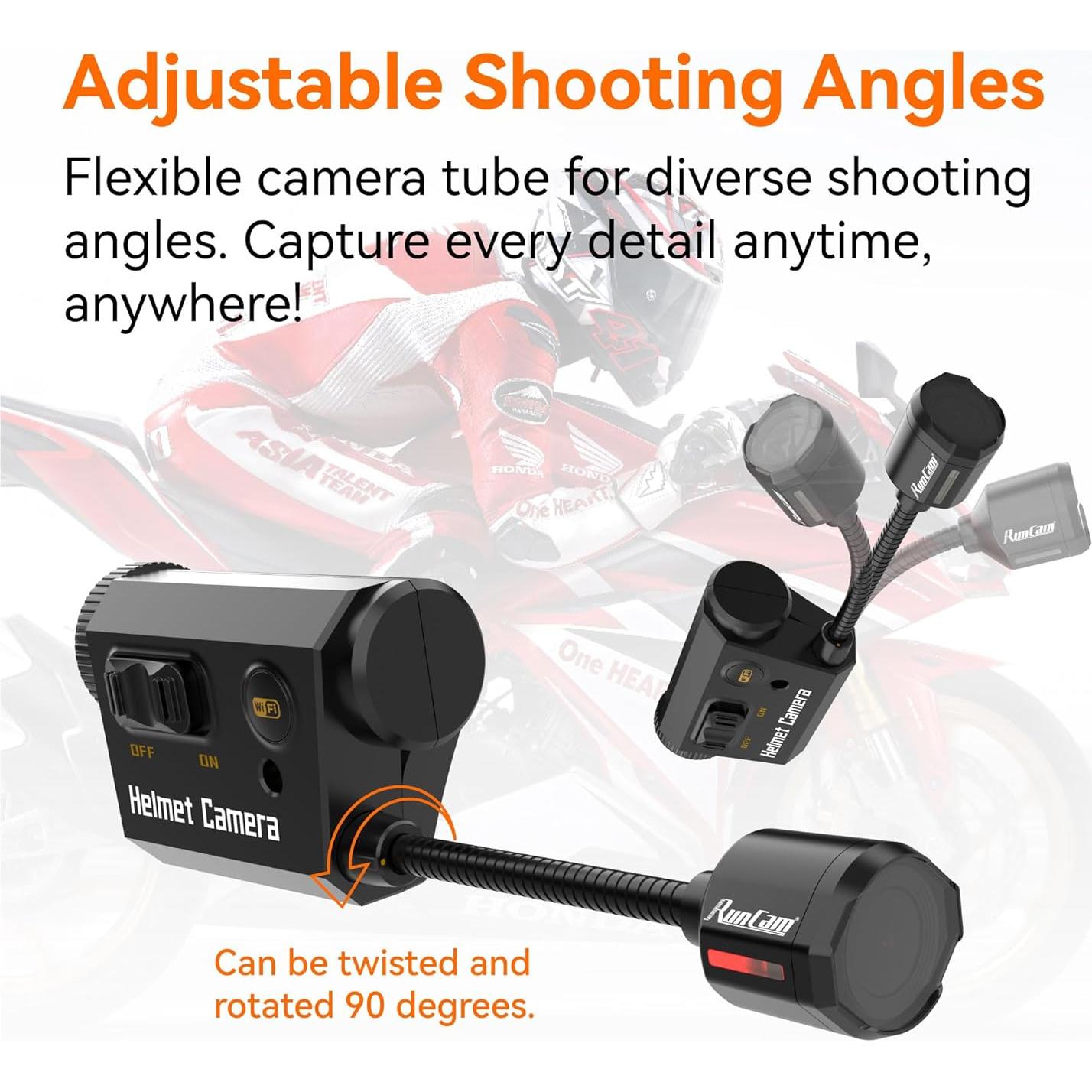 Cámara de casco RunCam HelmetCam 1080P con WiFi y 7h grabación