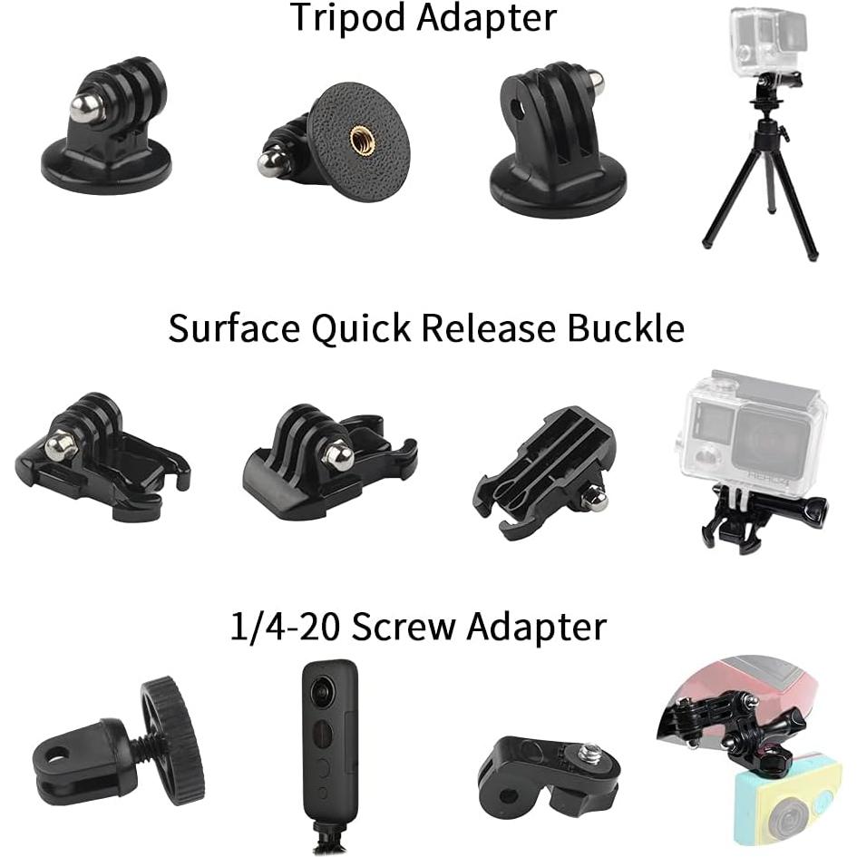 Bolsa de Accesorios para Cámara de Acción EZESO 20 Montajes