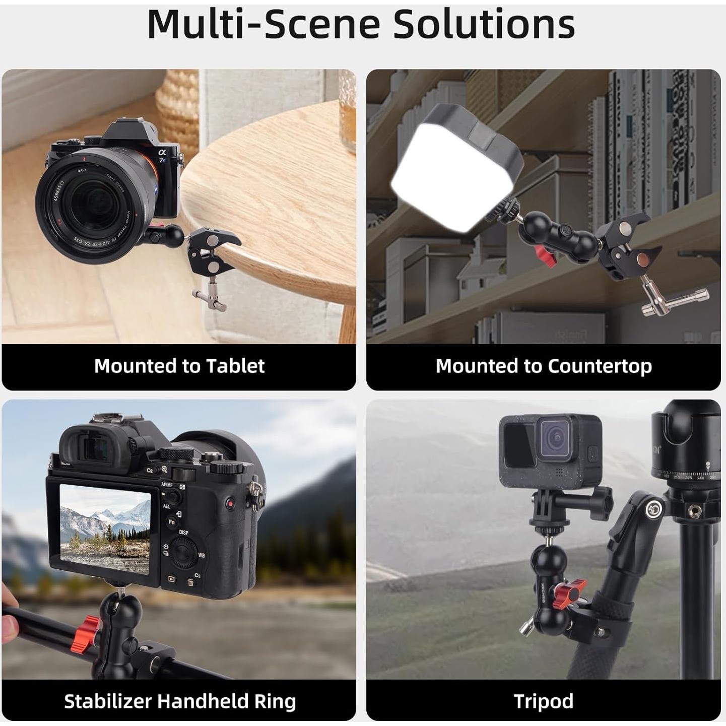 Kit de Montaje Super Clamp Mechrig con Cabezal 360°