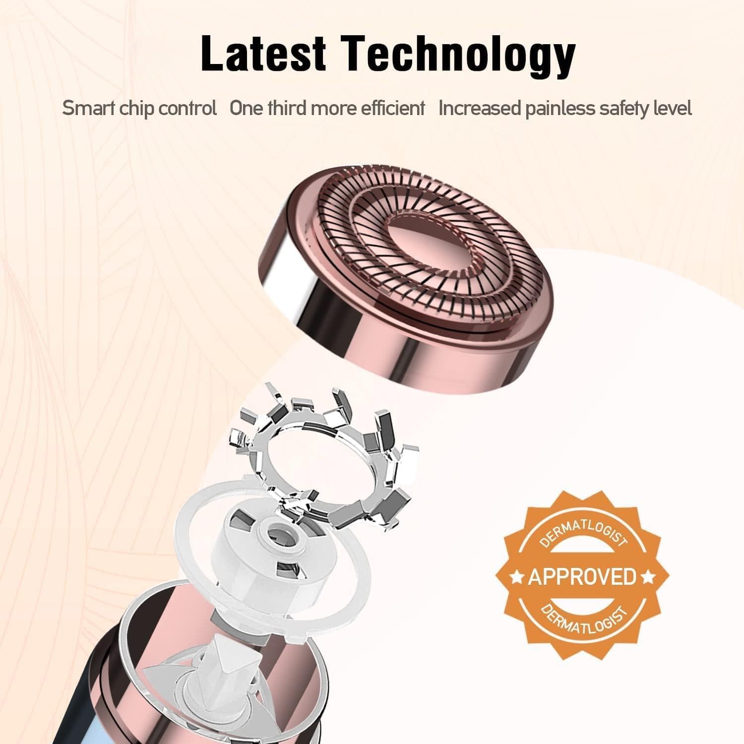 Removedor de Vello Facial SEIHAI con 2 Cabezas Repuesto