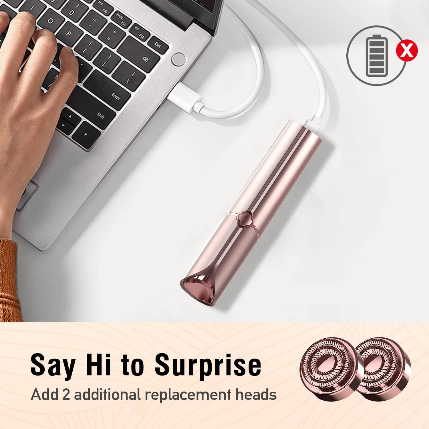 Removedor de Vello Facial SEIHAI con 2 Cabezas Repuesto