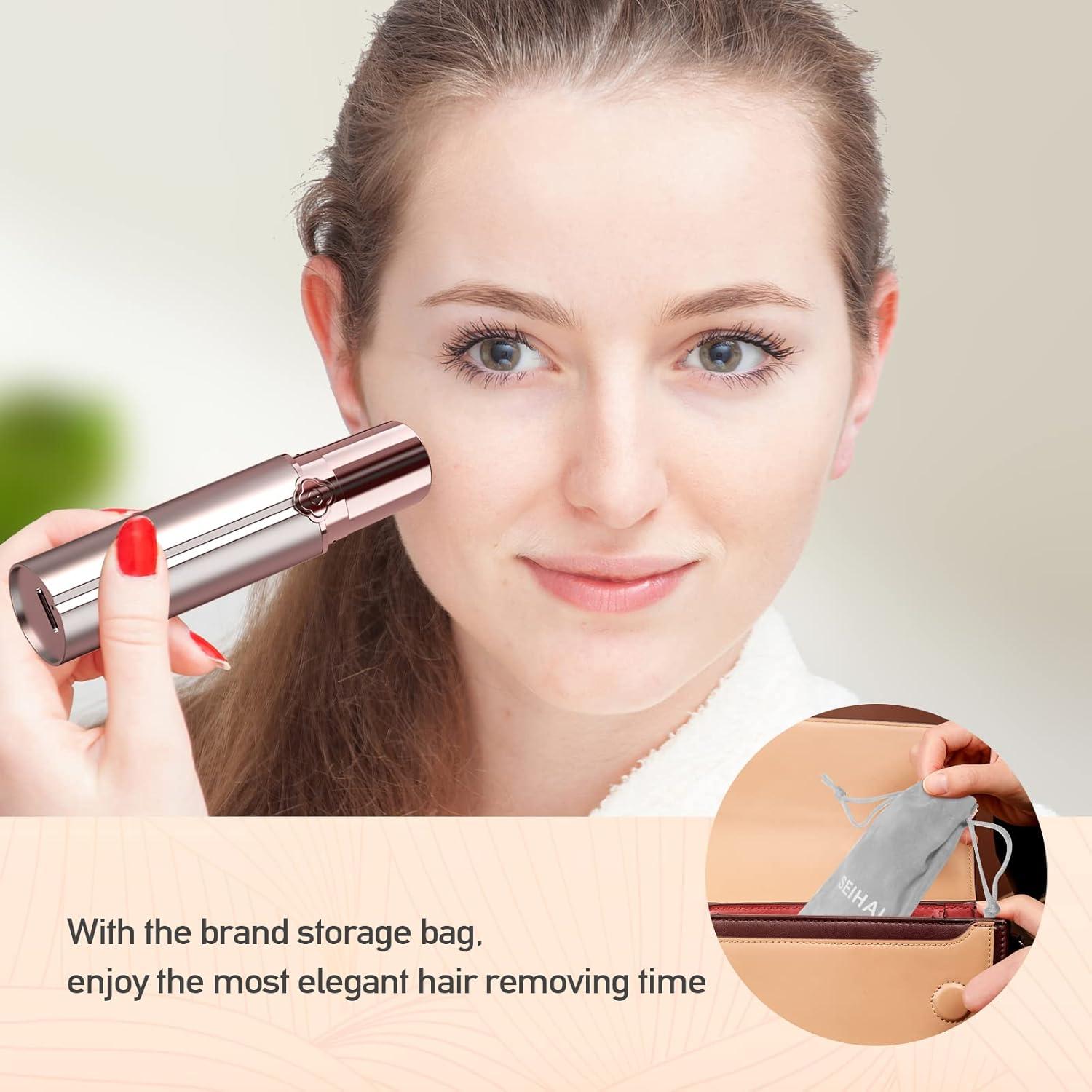 Removedor de Vello Facial SEIHAI con 2 Cabezas Repuesto