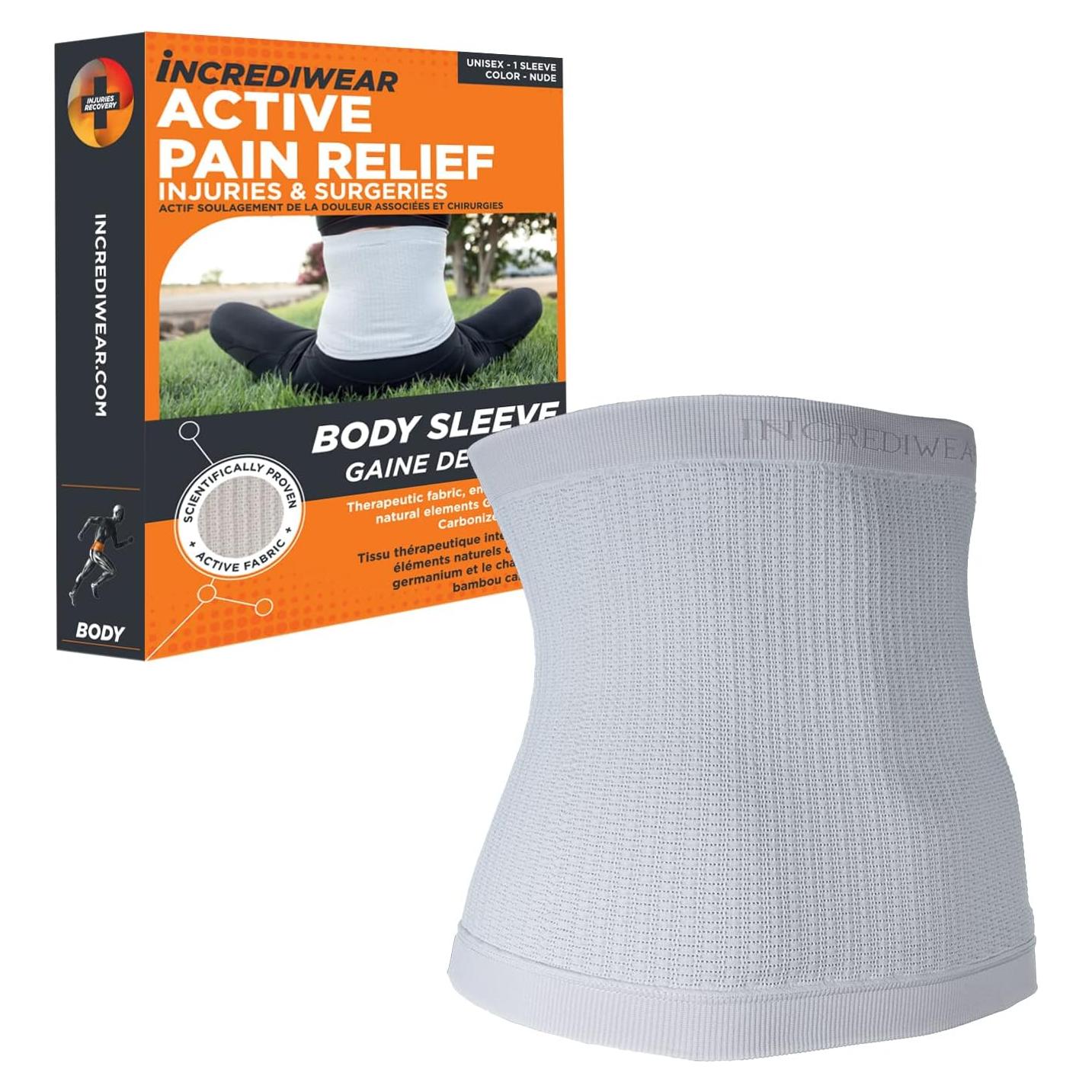 Manga Corporal Incrediwear Soporte Lumbar Grande Blanco