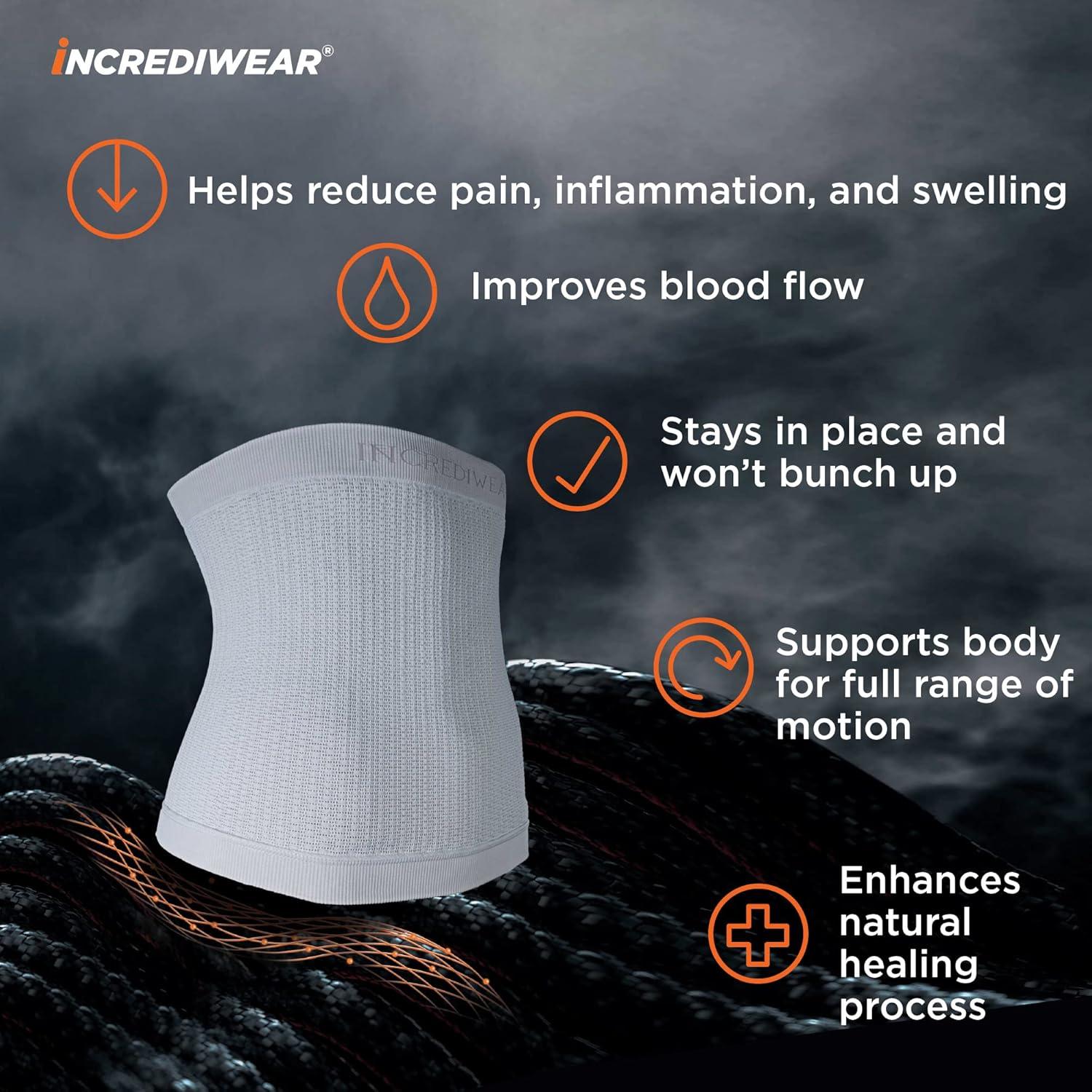 Manga Corporal Incrediwear Soporte Lumbar Grande Blanco