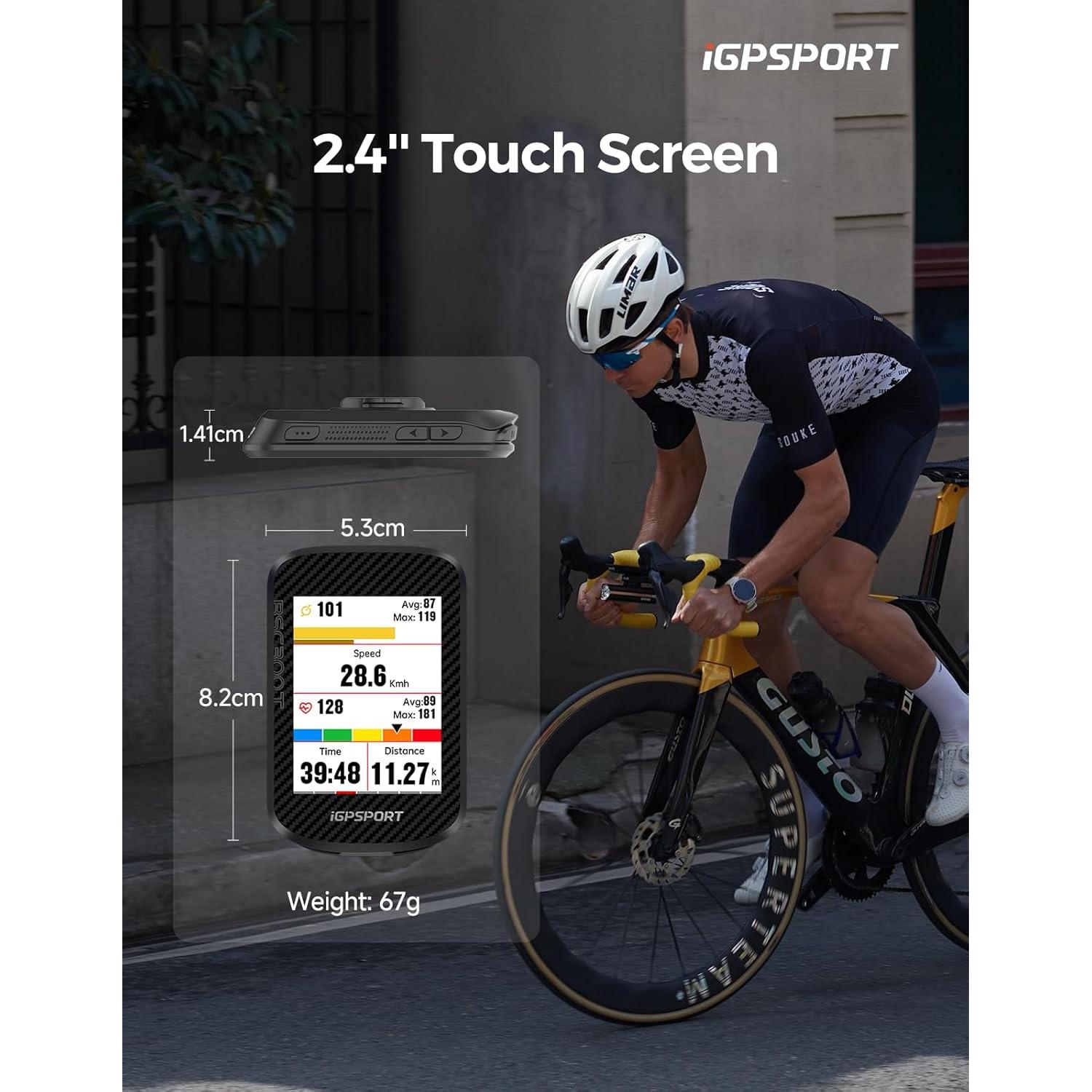 Computadora de Bicicleta Inalámbrica iGPSPORT BSC300T GPS 2.4"