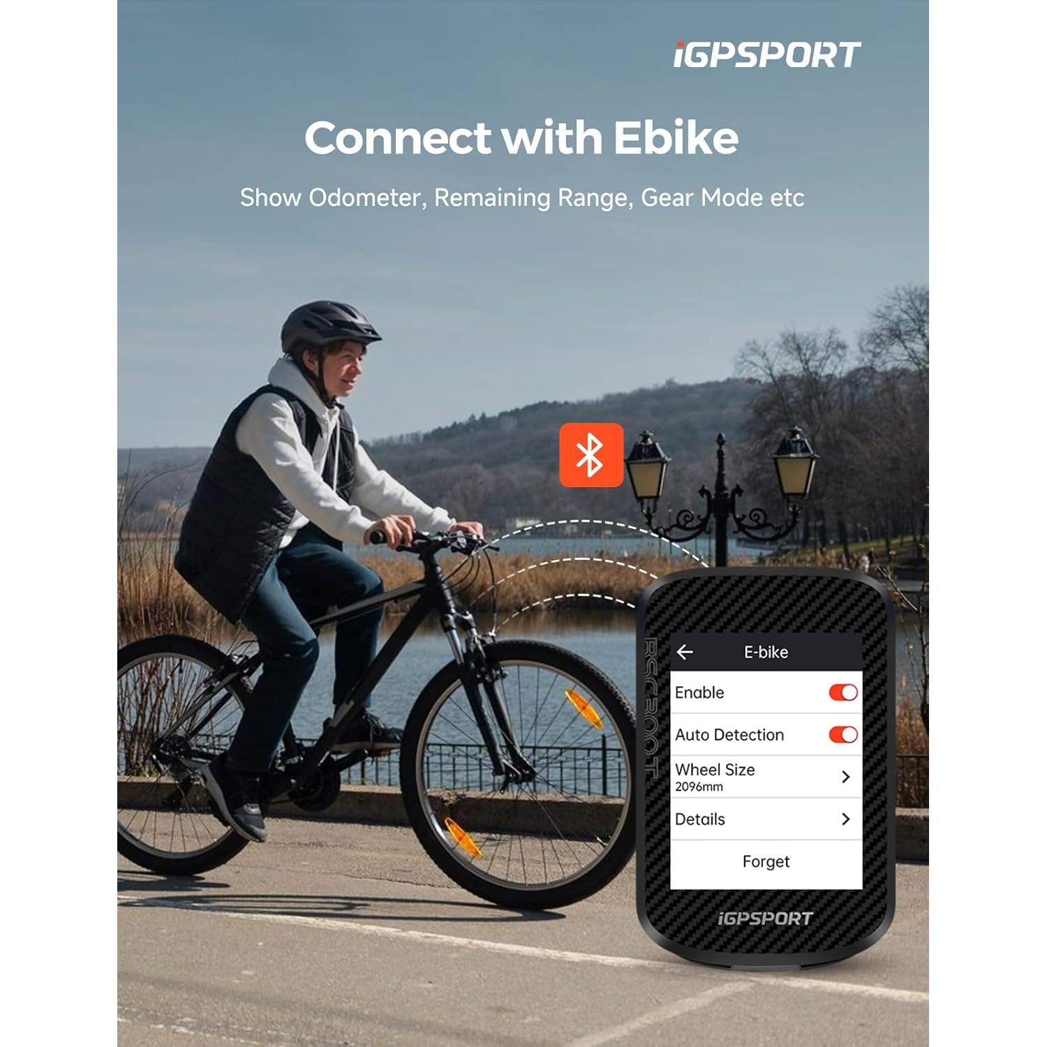 Computadora de Bicicleta Inalámbrica iGPSPORT BSC300T GPS 2.4"