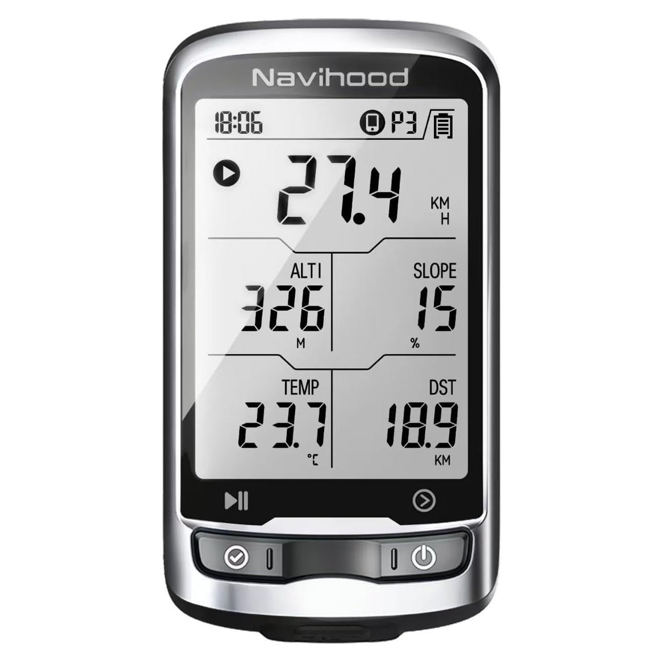 Computadora de Bicicleta GPS Navihood L4 Inalámbrica 2.3"