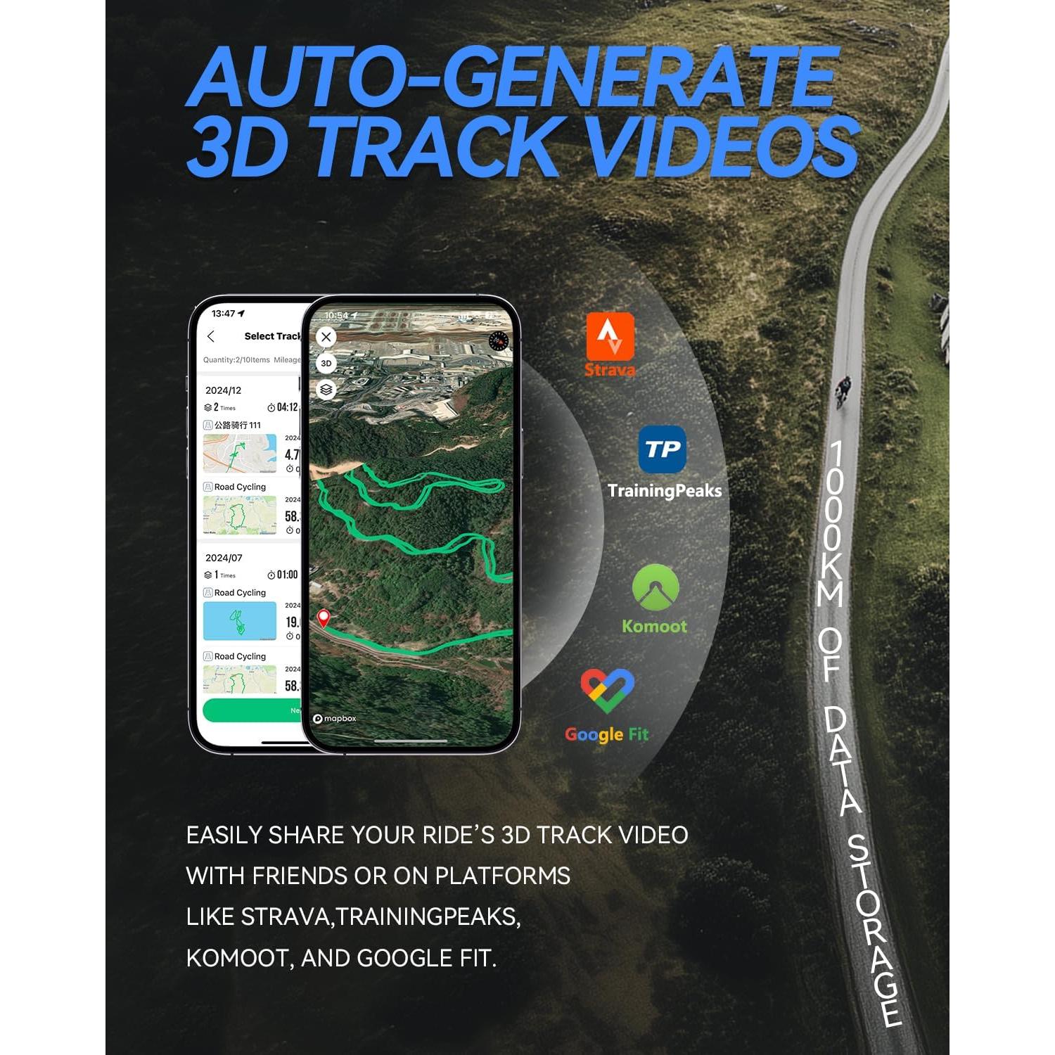 Computadora de Bicicleta GPS Navihood L4 Inalámbrica 2.3"
