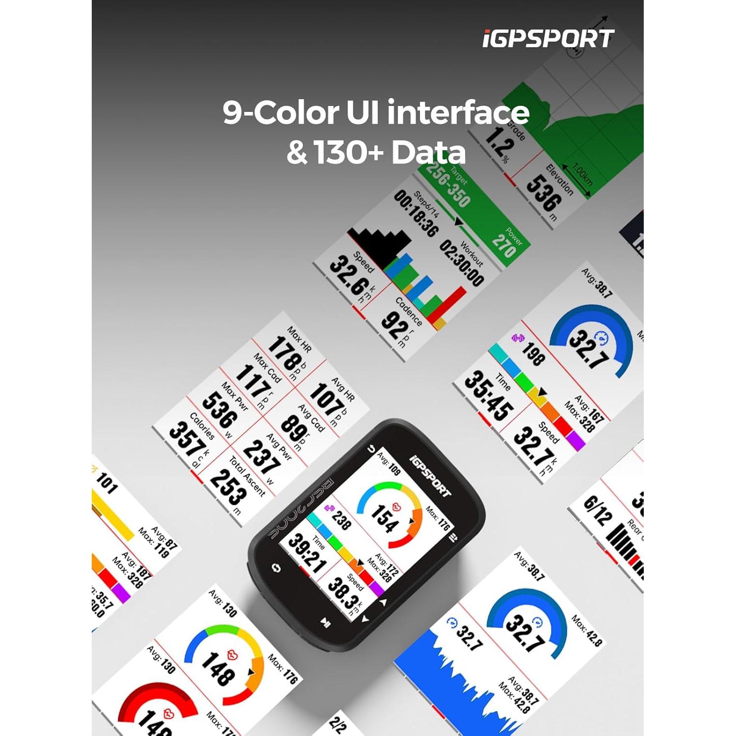 Computadora de Bicicleta GPS iGPSPORT BSC200S 2.4" Inalámbrica